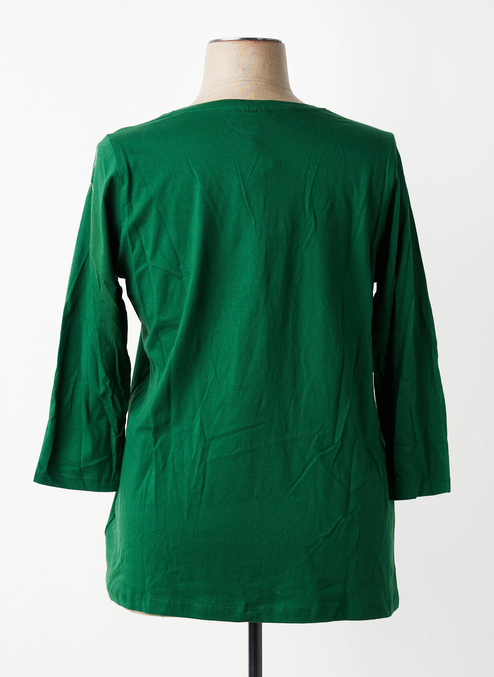 Tricou mâneci 3/4 mâneci 3/4 verde ZHENZI femeie