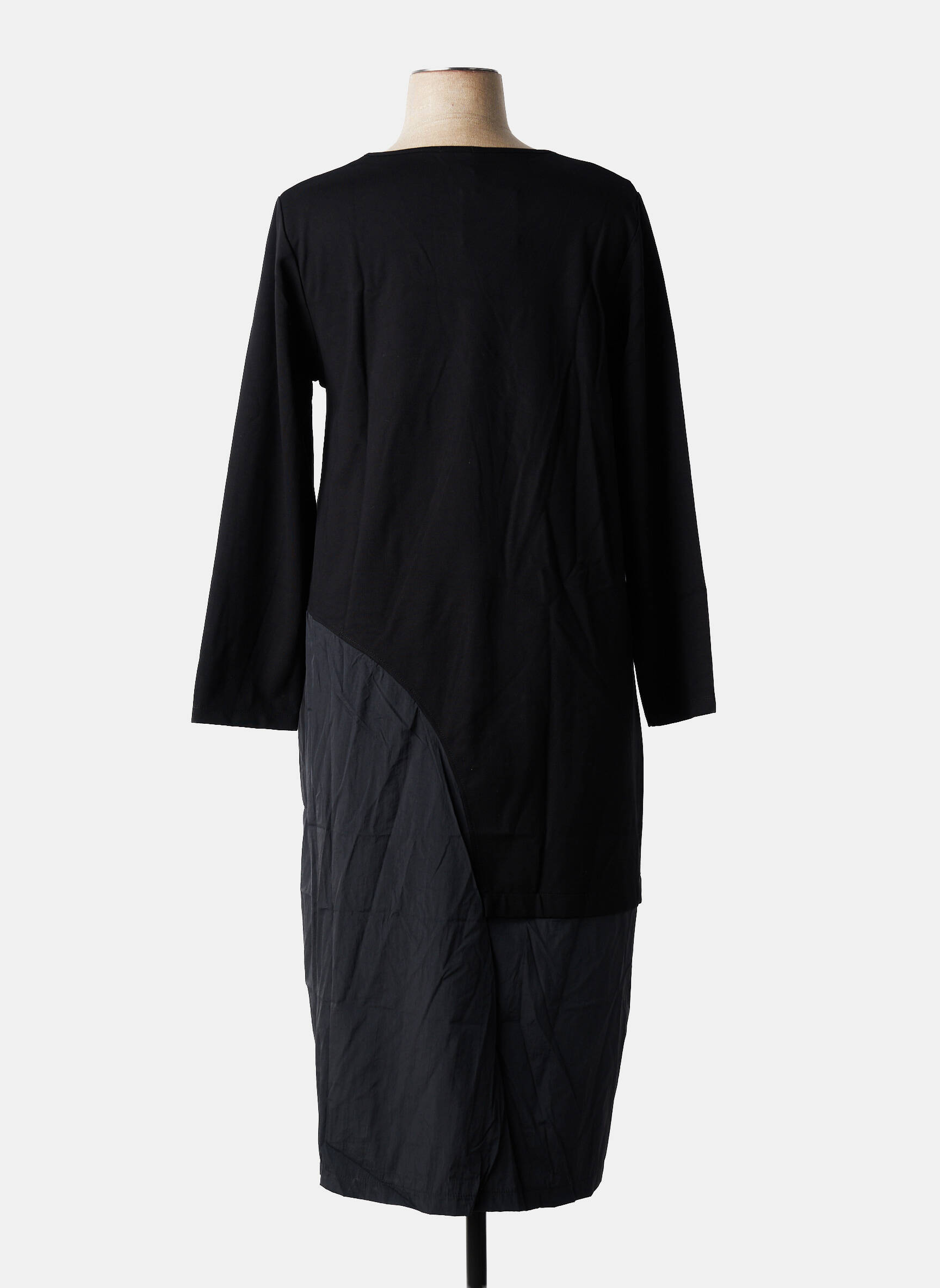 Rochie midi mâneci lungi mâneci lungi negru G!OZE femeie