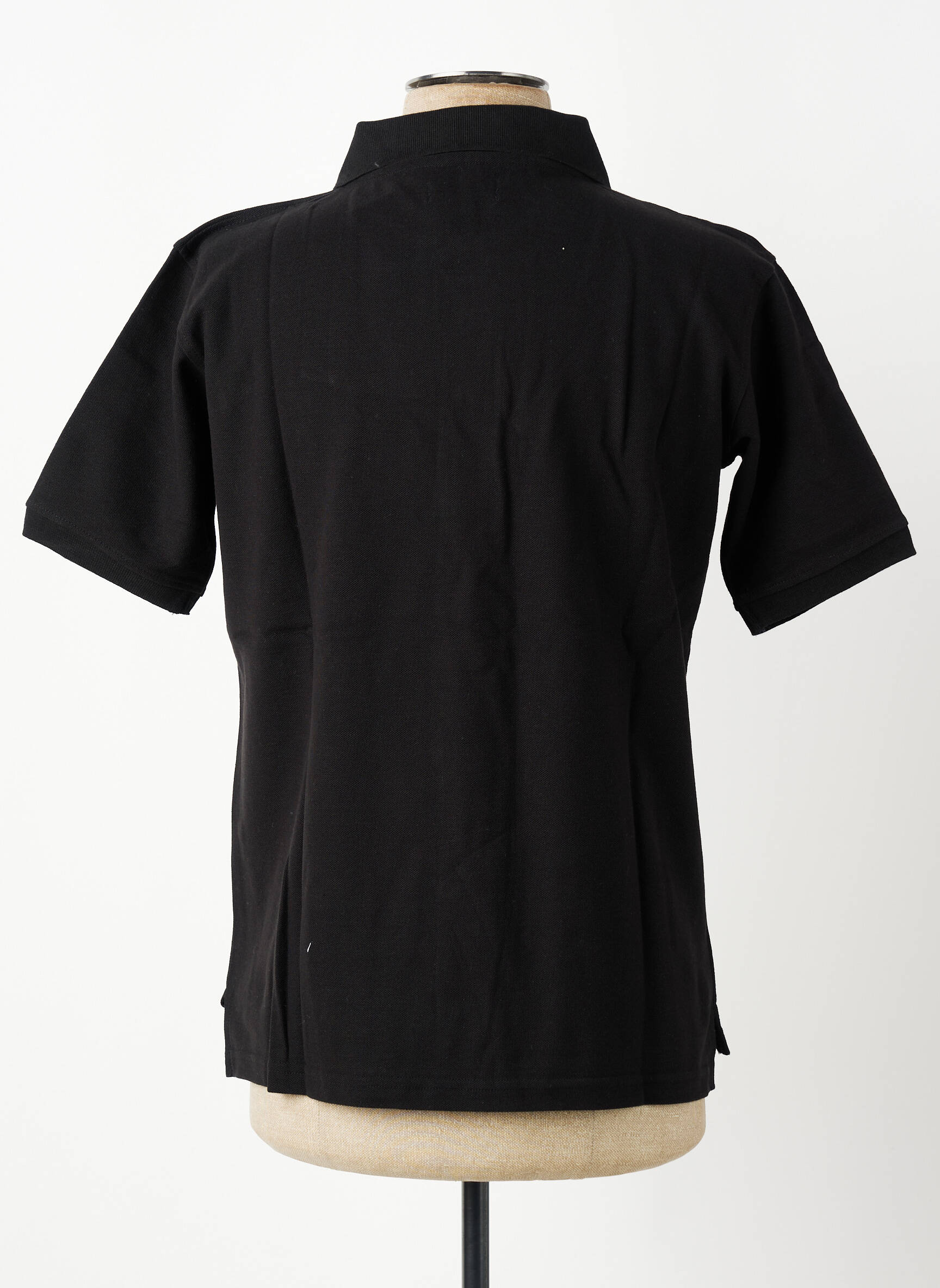 Polo croială dreaptă mâneci scurte negru GWEN & BLACK bărbat