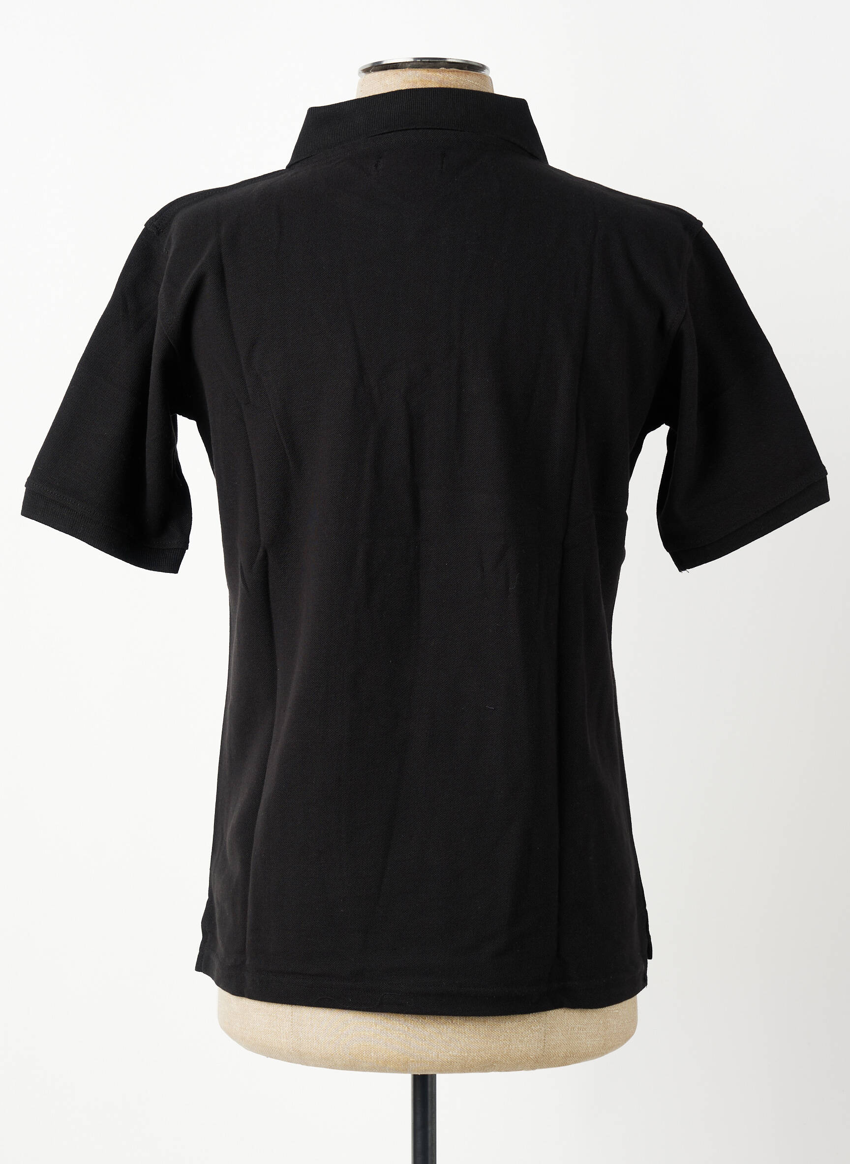 Polo croială dreaptă mâneci scurte negru GWEN & BLACK bărbat