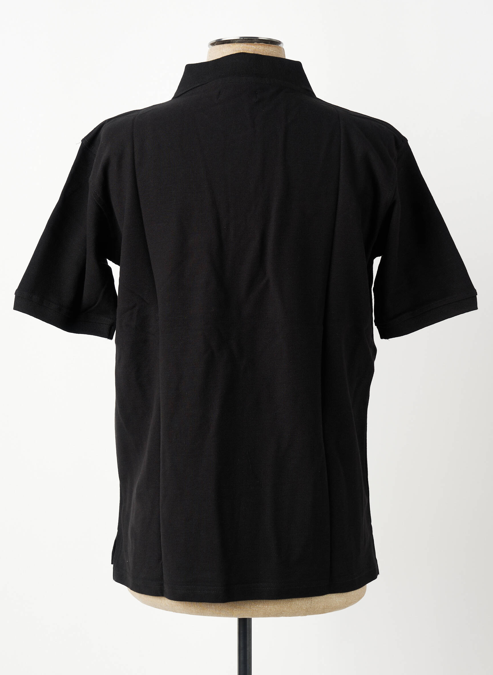 Polo croială dreaptă mâneci scurte negru GWEN & BLACK bărbat