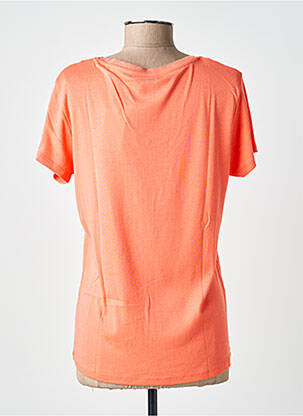 Tricou croială dreaptă mâneci scurte portocalie C'EST BEAU LA VIE femeie
