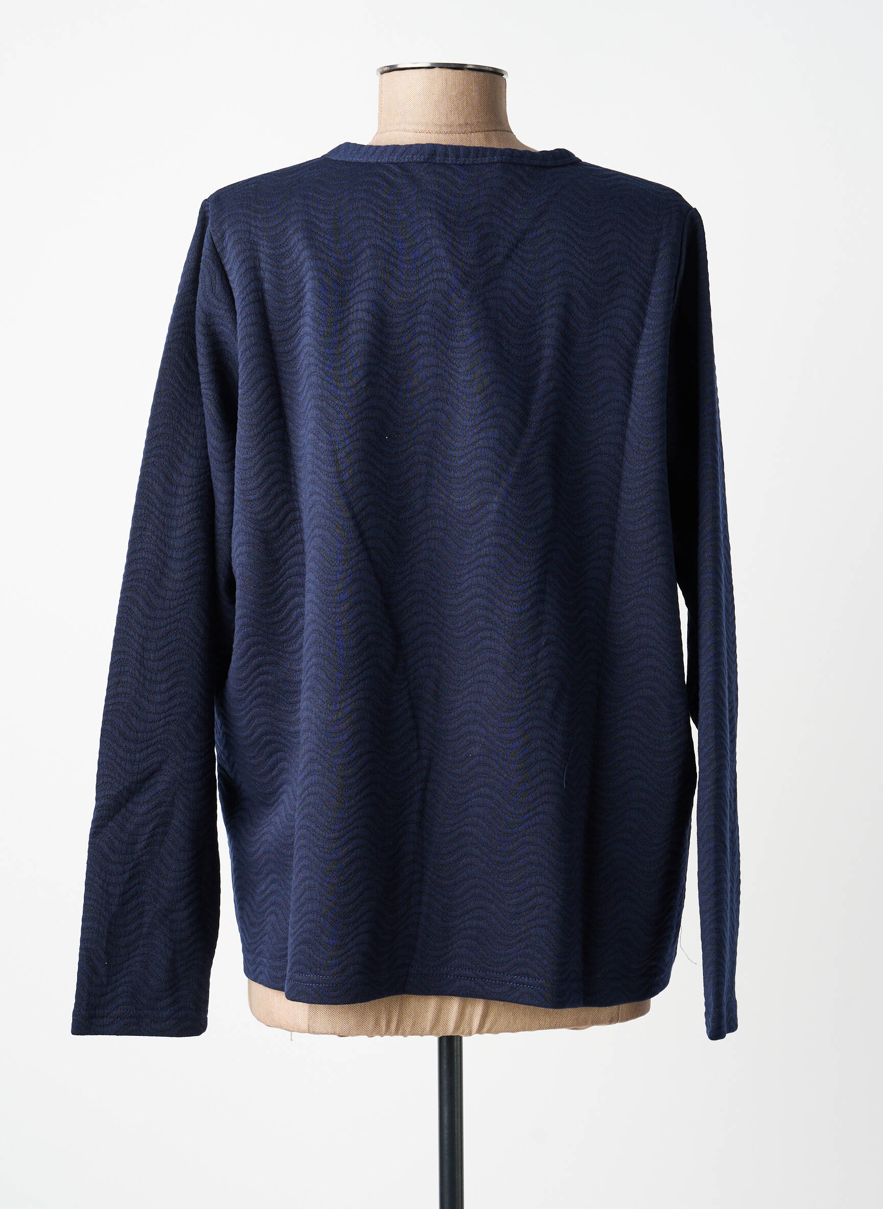 Jachete casual guler rotund albastru ZHENZI femeie