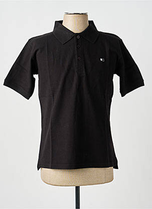 Polo croială dreaptă mâneci scurte negru GWEN & BLACK bărbat