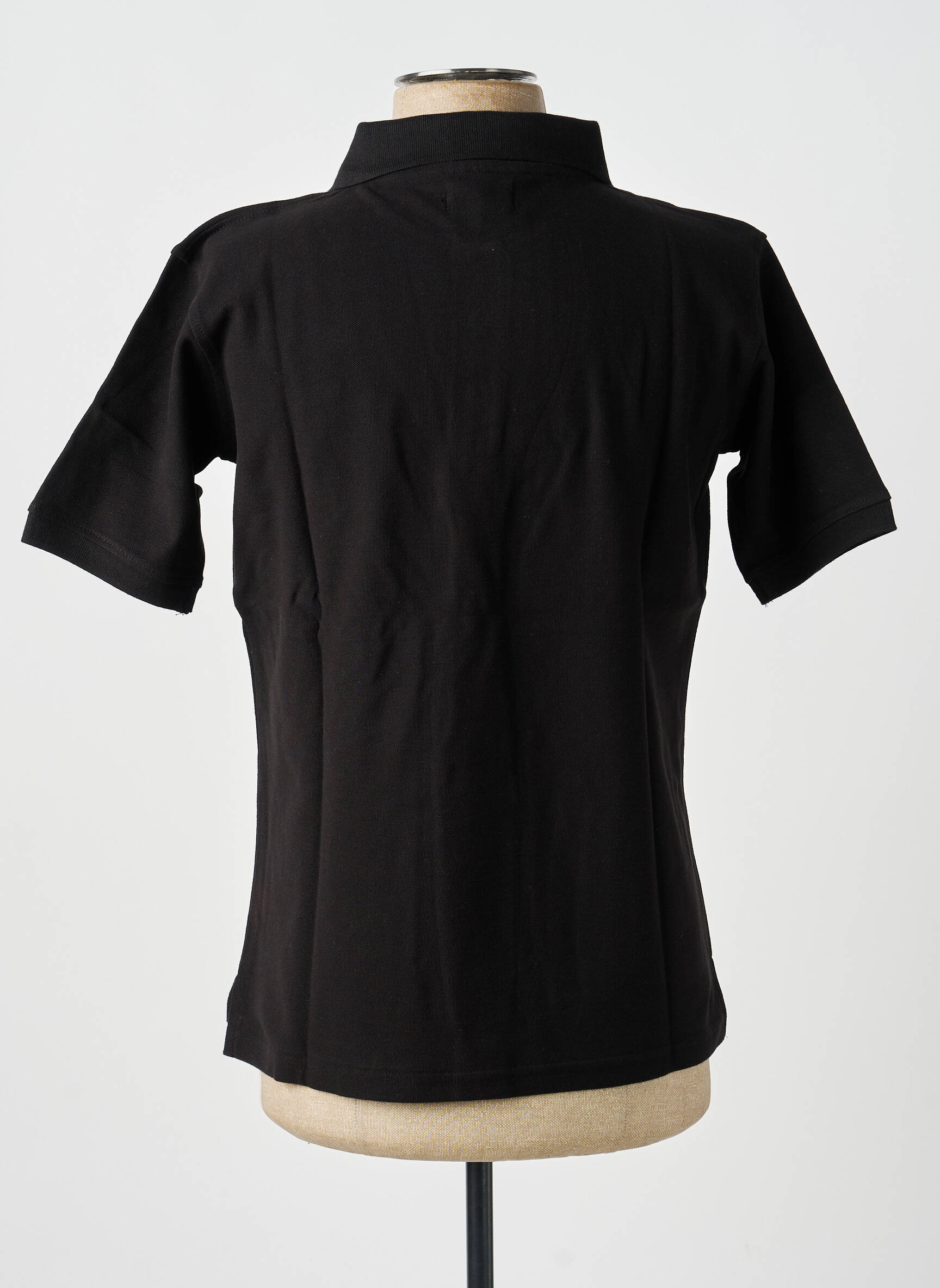 Polo croială dreaptă mâneci scurte negru GWEN & BLACK bărbat
