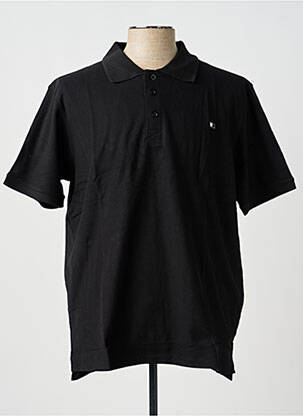 Polo croială dreaptă mâneci scurte negru GWEN & BLACK bărbat