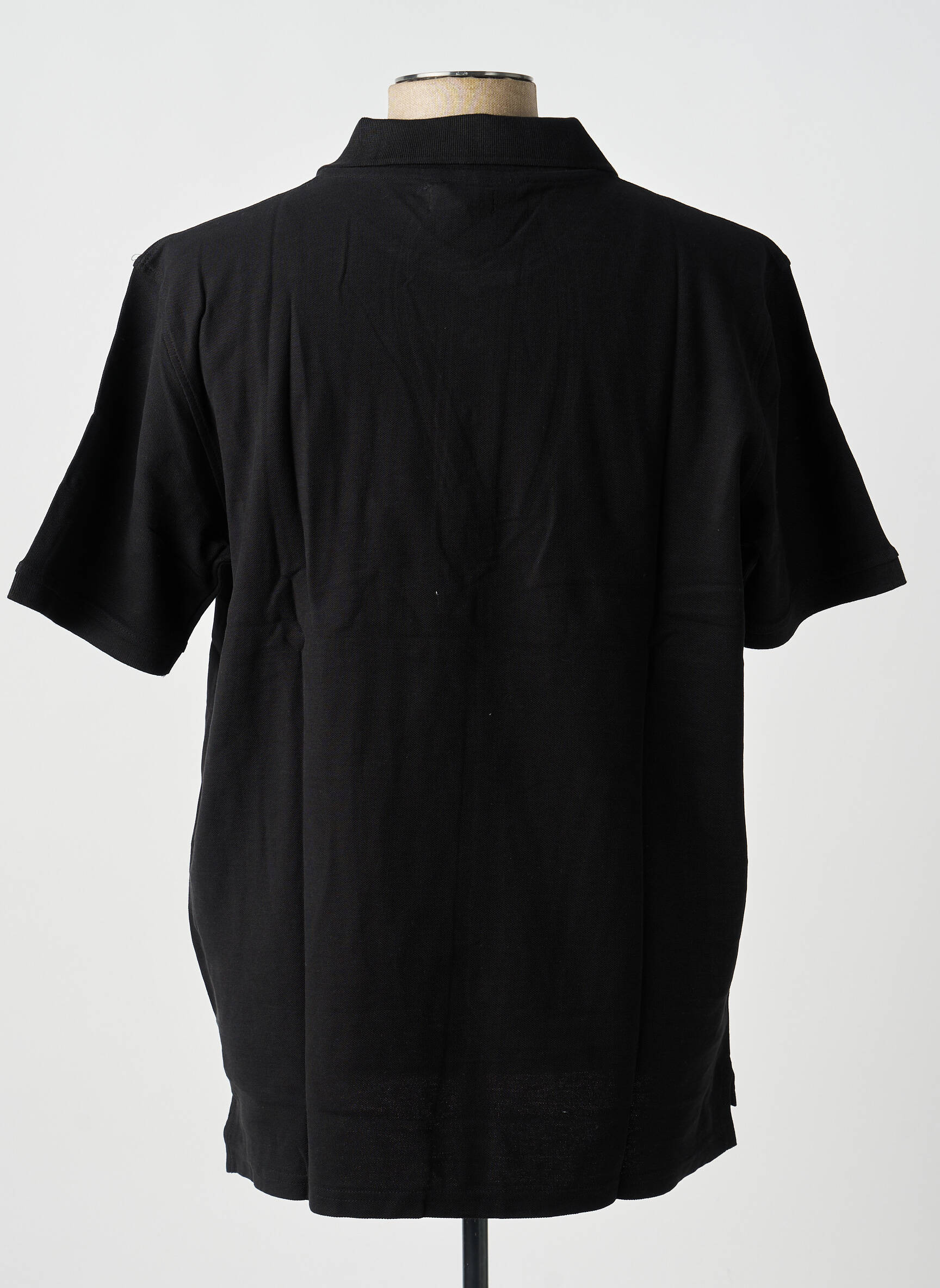 Polo croială dreaptă mâneci scurte negru GWEN & BLACK bărbat