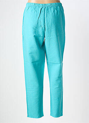 Pantalon larg țesătură poplin mărime normală albastru G!OZE femeie