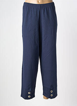 Pantalon slim talie elastică mărime normală albastru G!OZE femeie