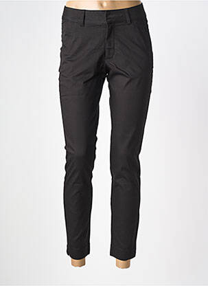 Pantalon slim talie înaltă talie înaltă negru KAFFE femeie
