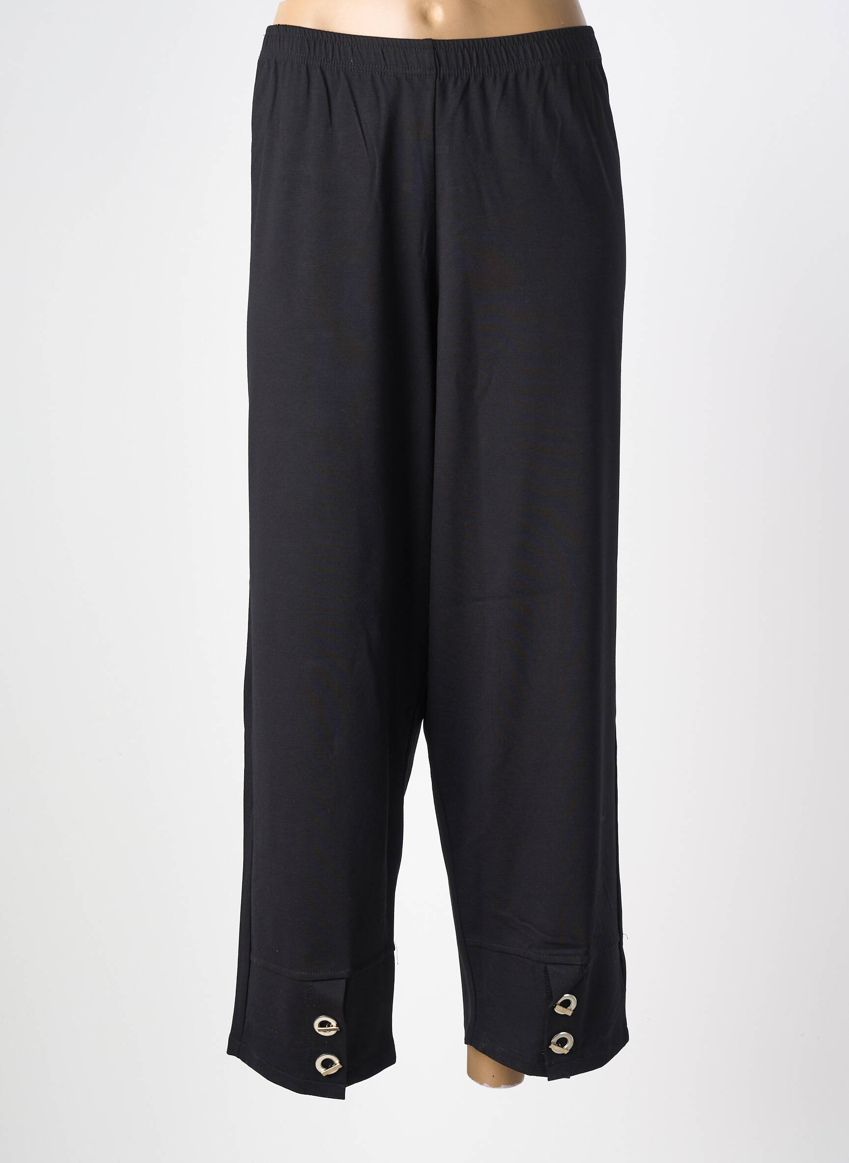 Pantalon slim talie elastică mărime normală negru G!OZE femeie