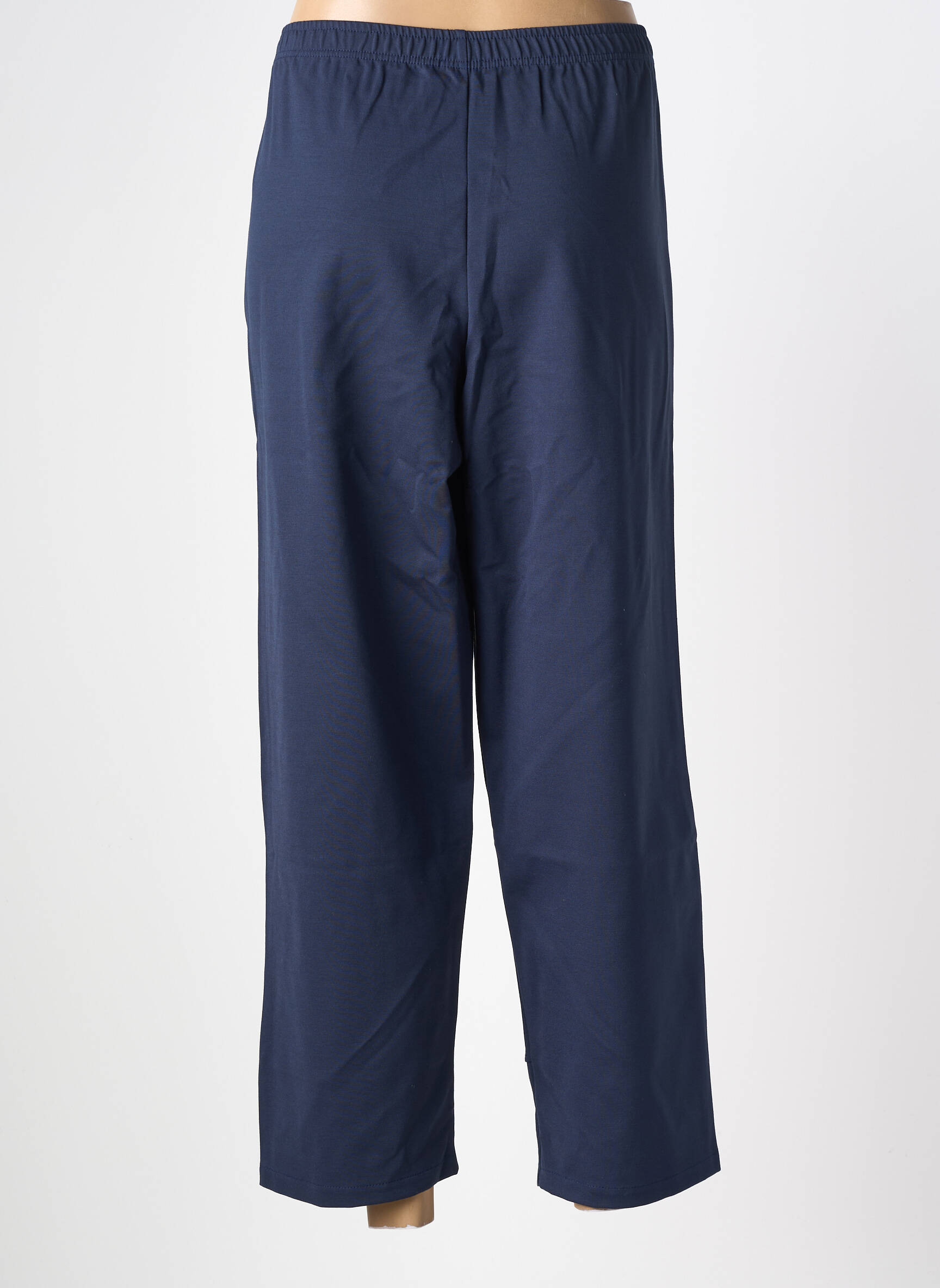 Pantalon slim talie elastică mărime normală albastru G!OZE femeie