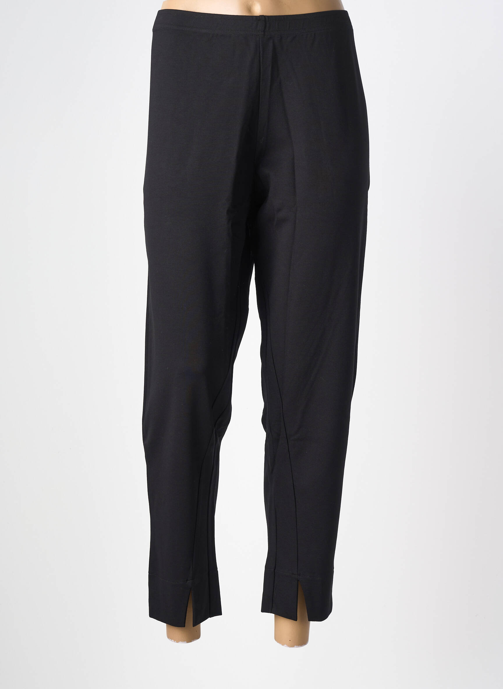 Pantalon slim talie elastică mărime normală negru G!OZE femeie