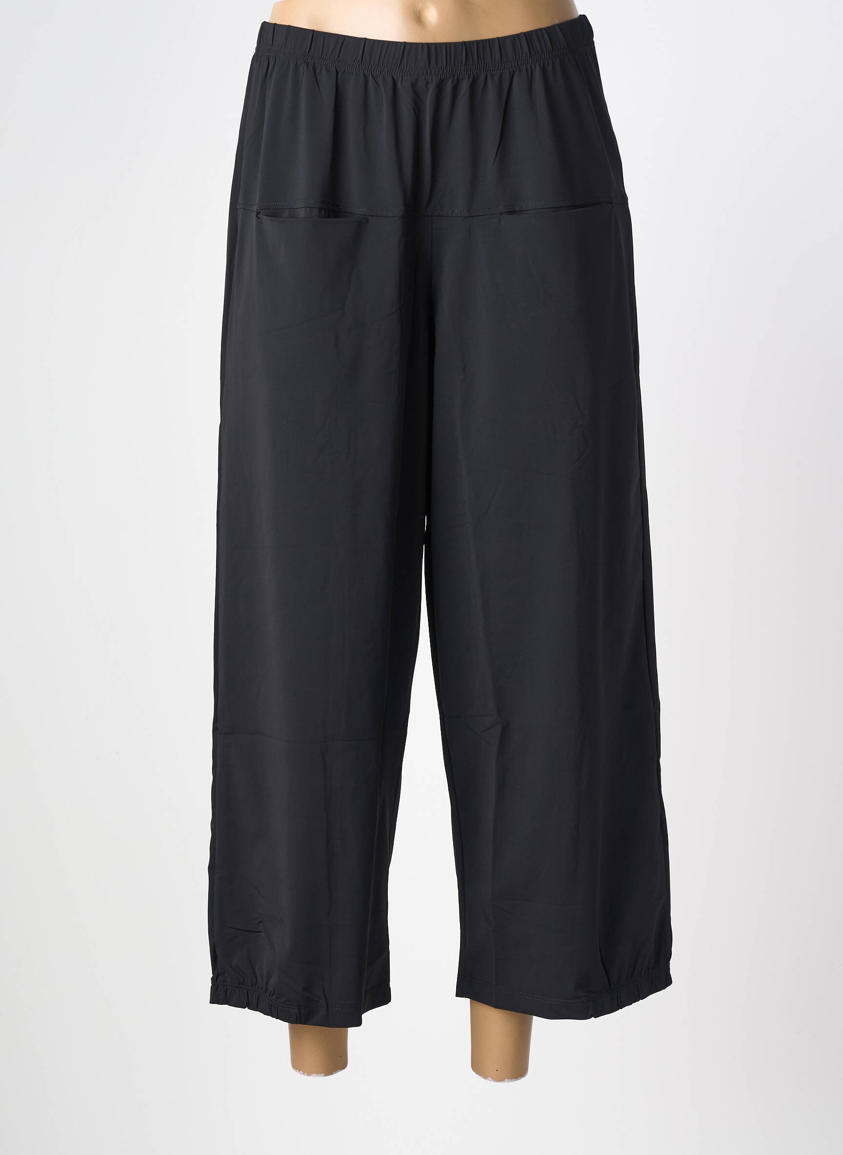 Pantalon larg buzunare mărime normală negru G!OZE femeie