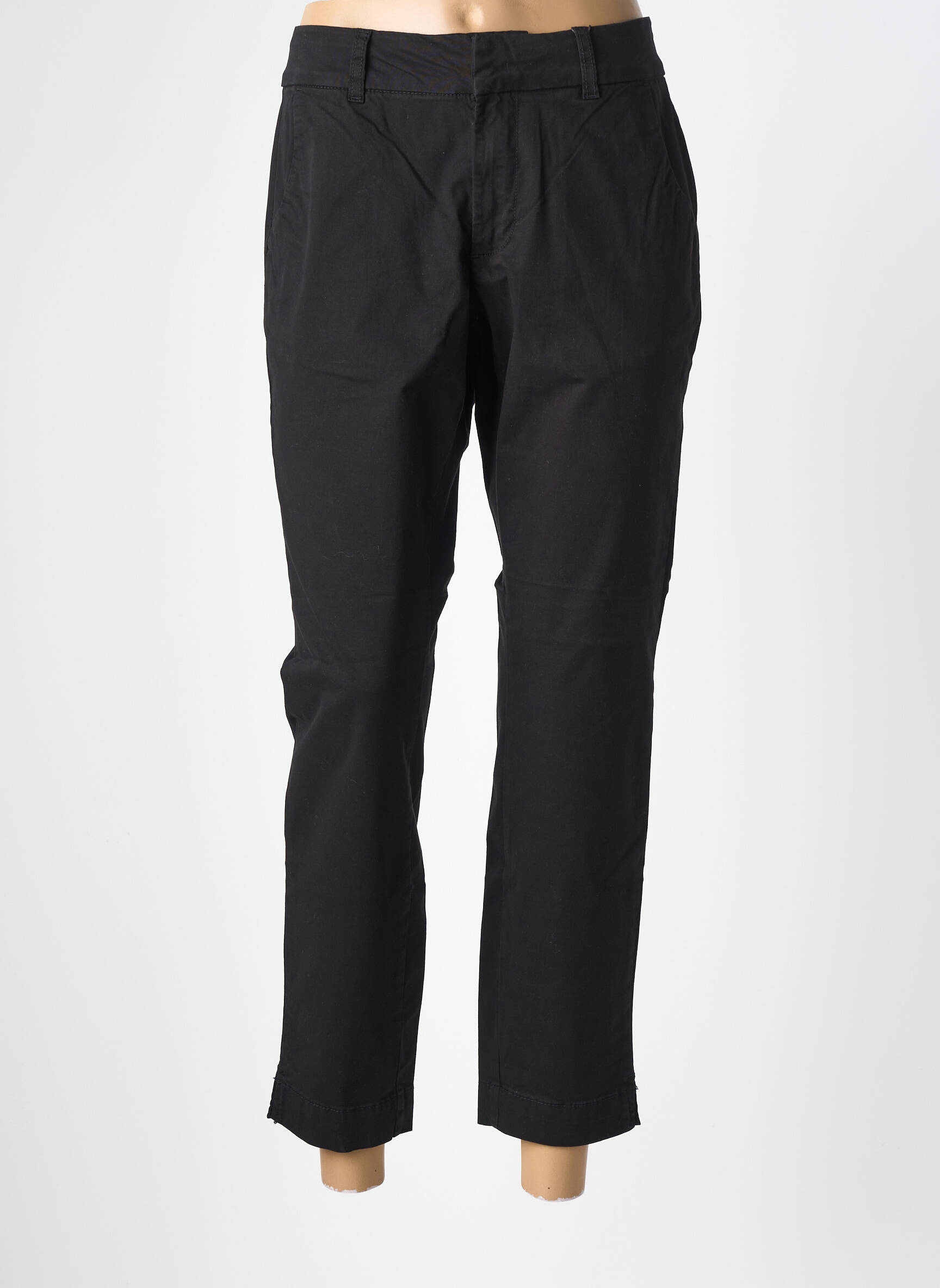 Pantalon slim elasticitate mărime normală negru KAFFE femeie