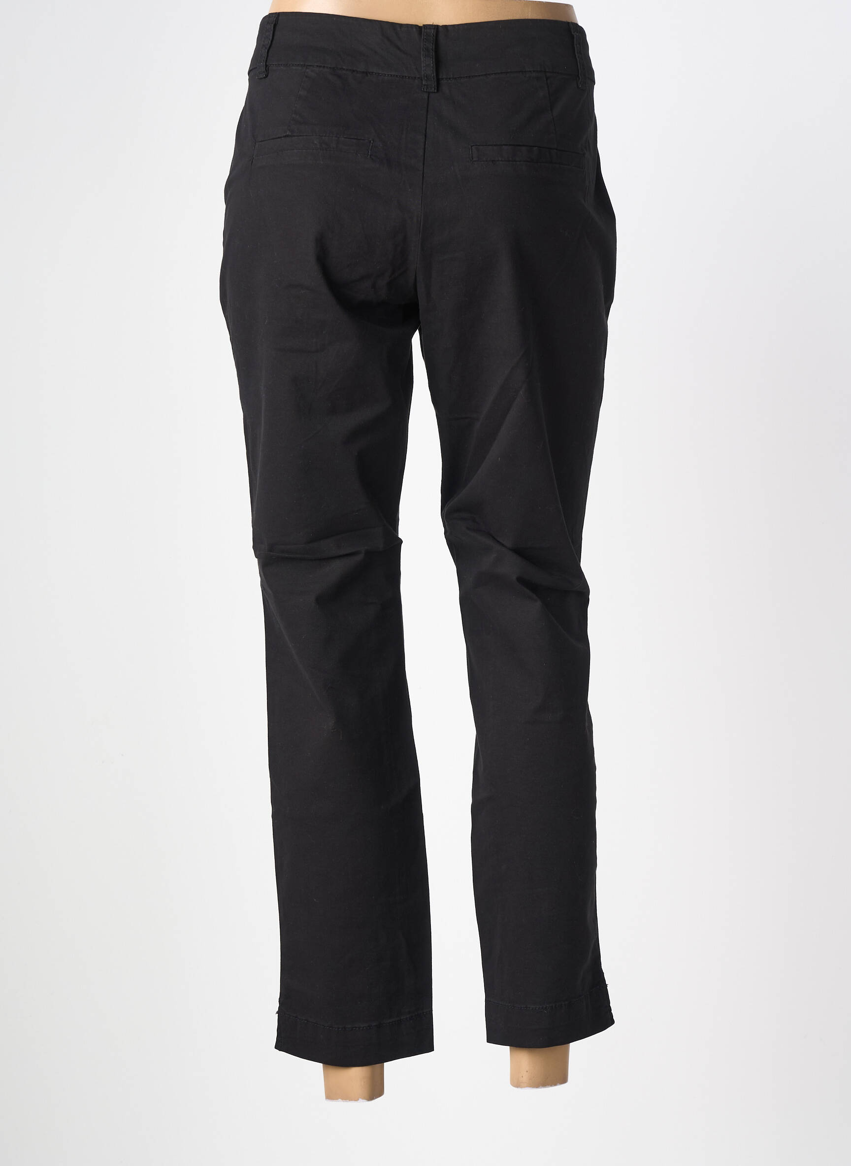 Pantalon slim elasticitate mărime normală negru KAFFE femeie
