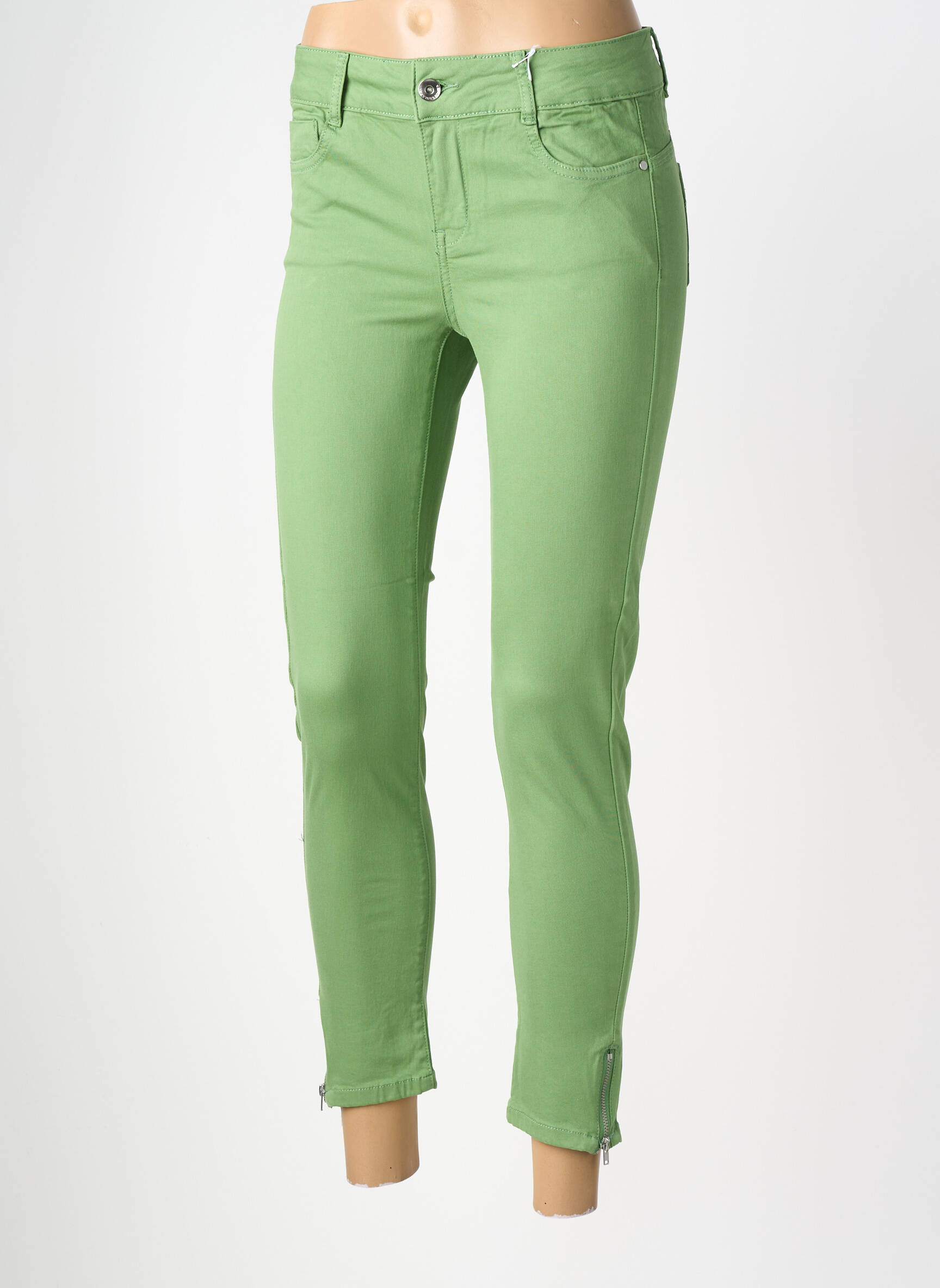 Pantalon 7/8 elasticitate mărime normală verde LPB LES PETITES BOMBES  femeie