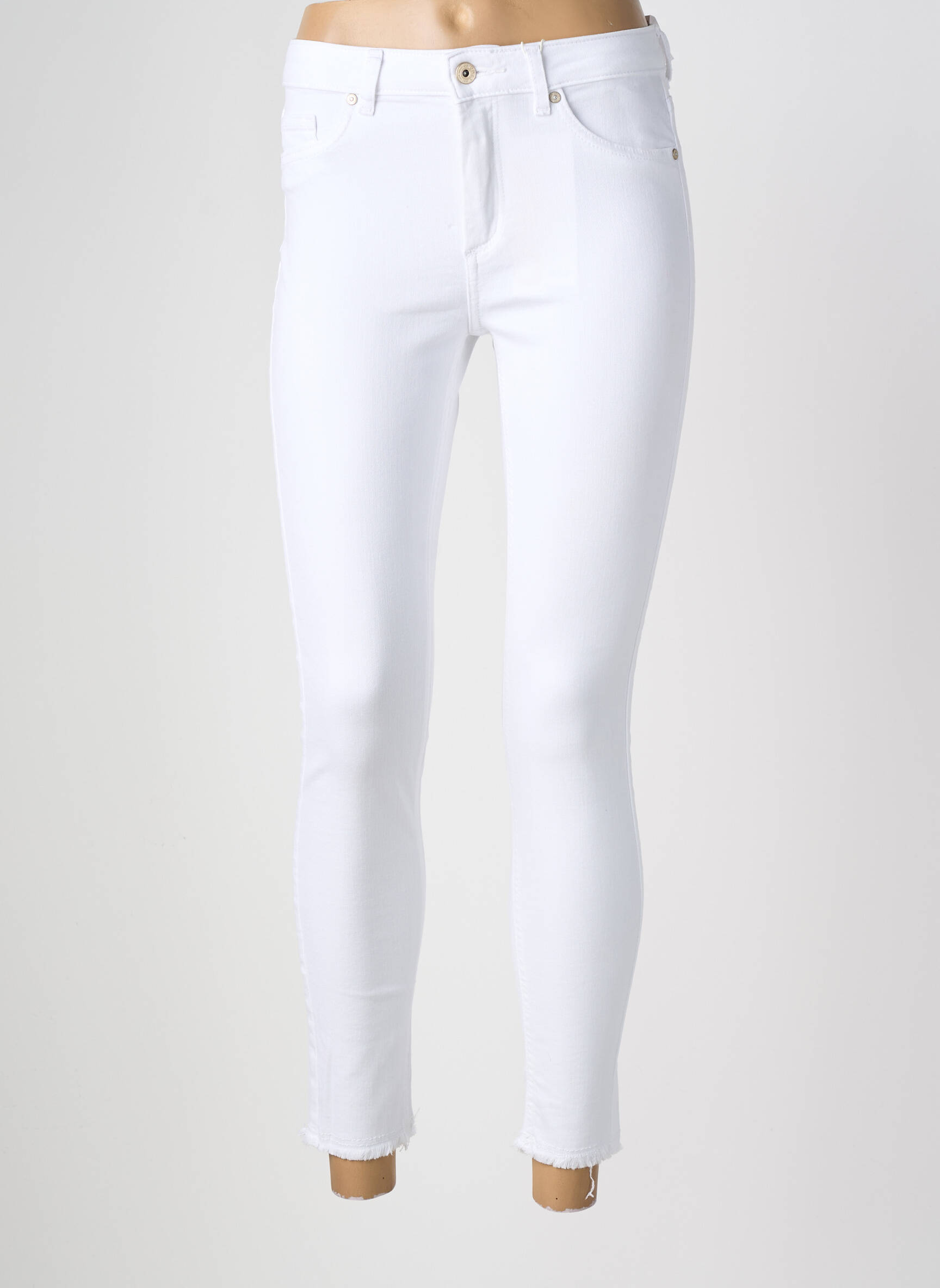 Blugi skinny mărime normală mărime normală alb ONLY femeie