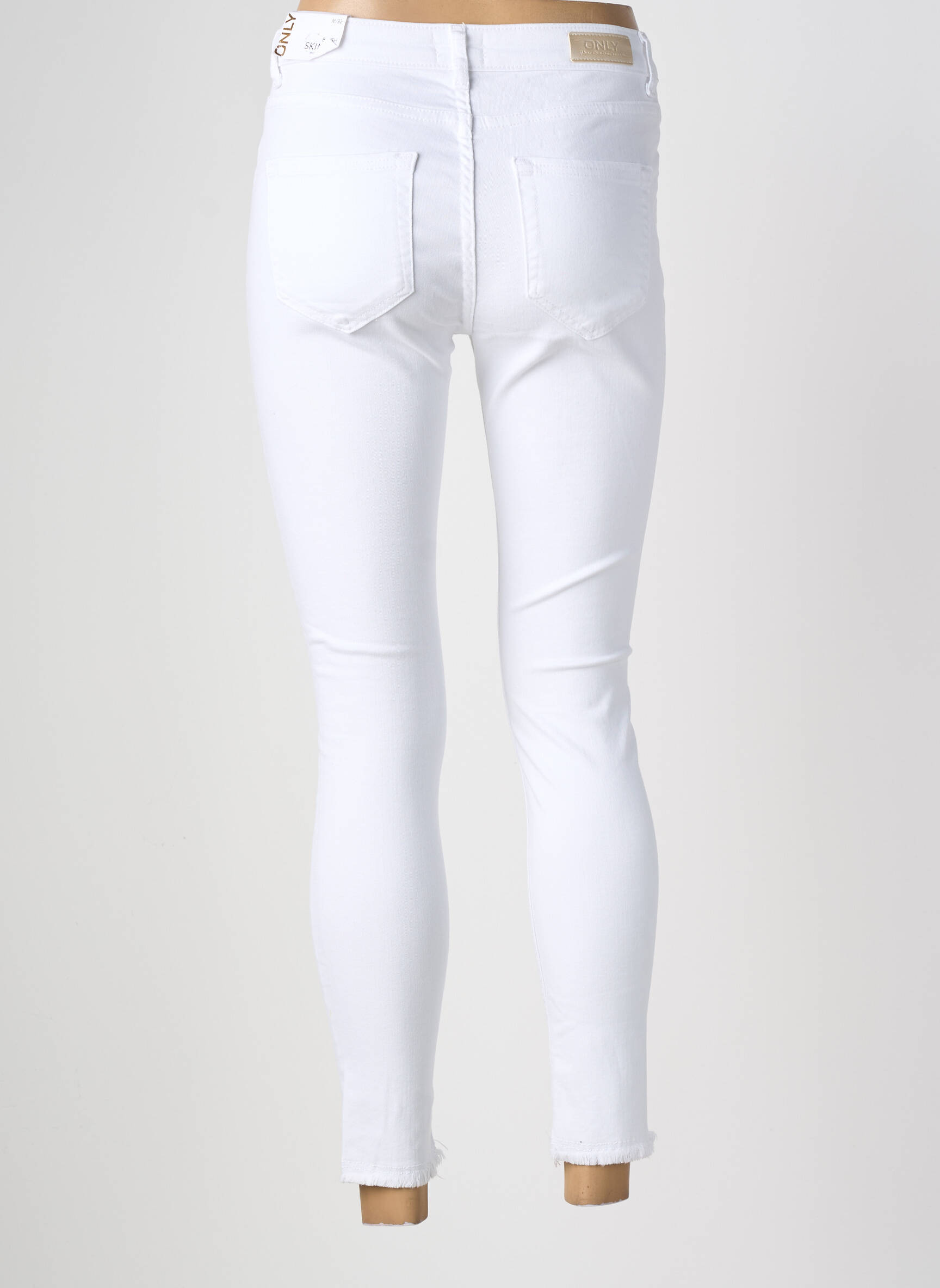Blugi skinny mărime normală mărime normală alb ONLY femeie