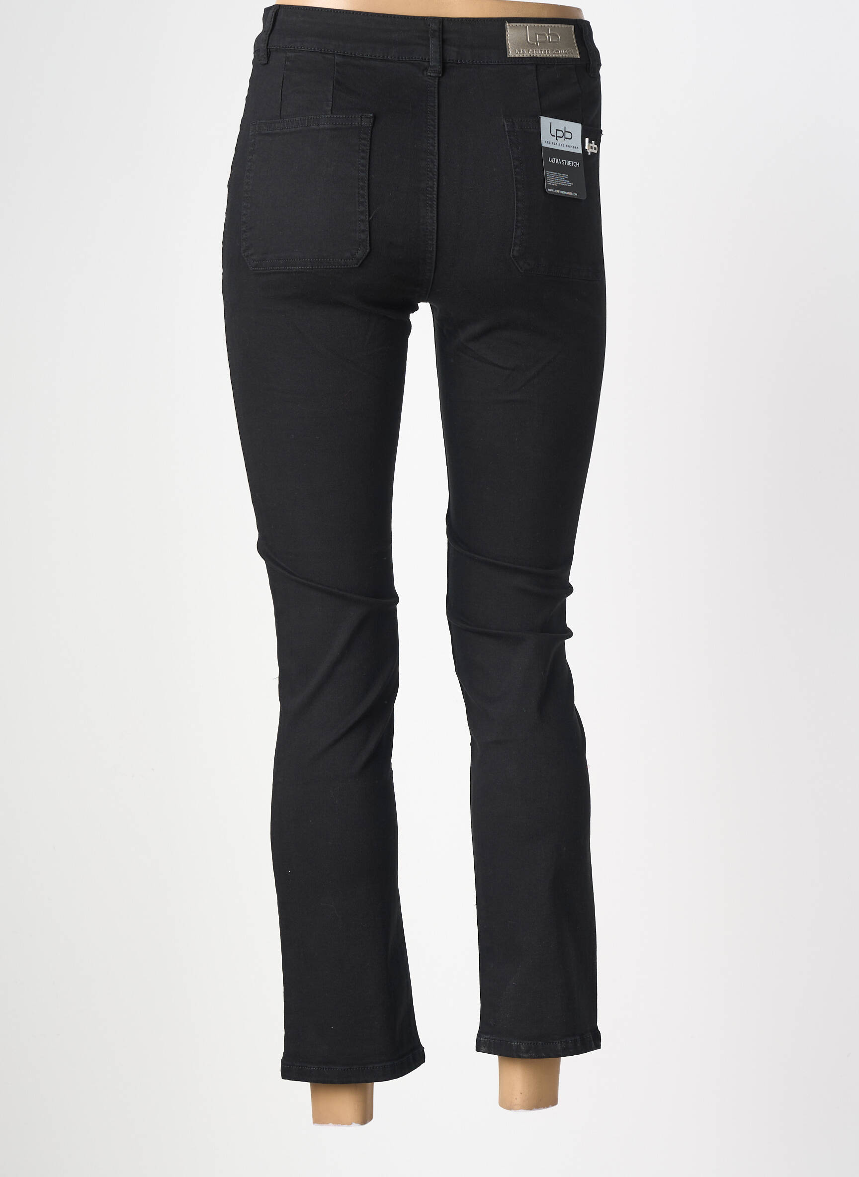 Pantalon 7/8 elasticitate mărime normală negru LPB LES PETITES BOMBES  femeie
