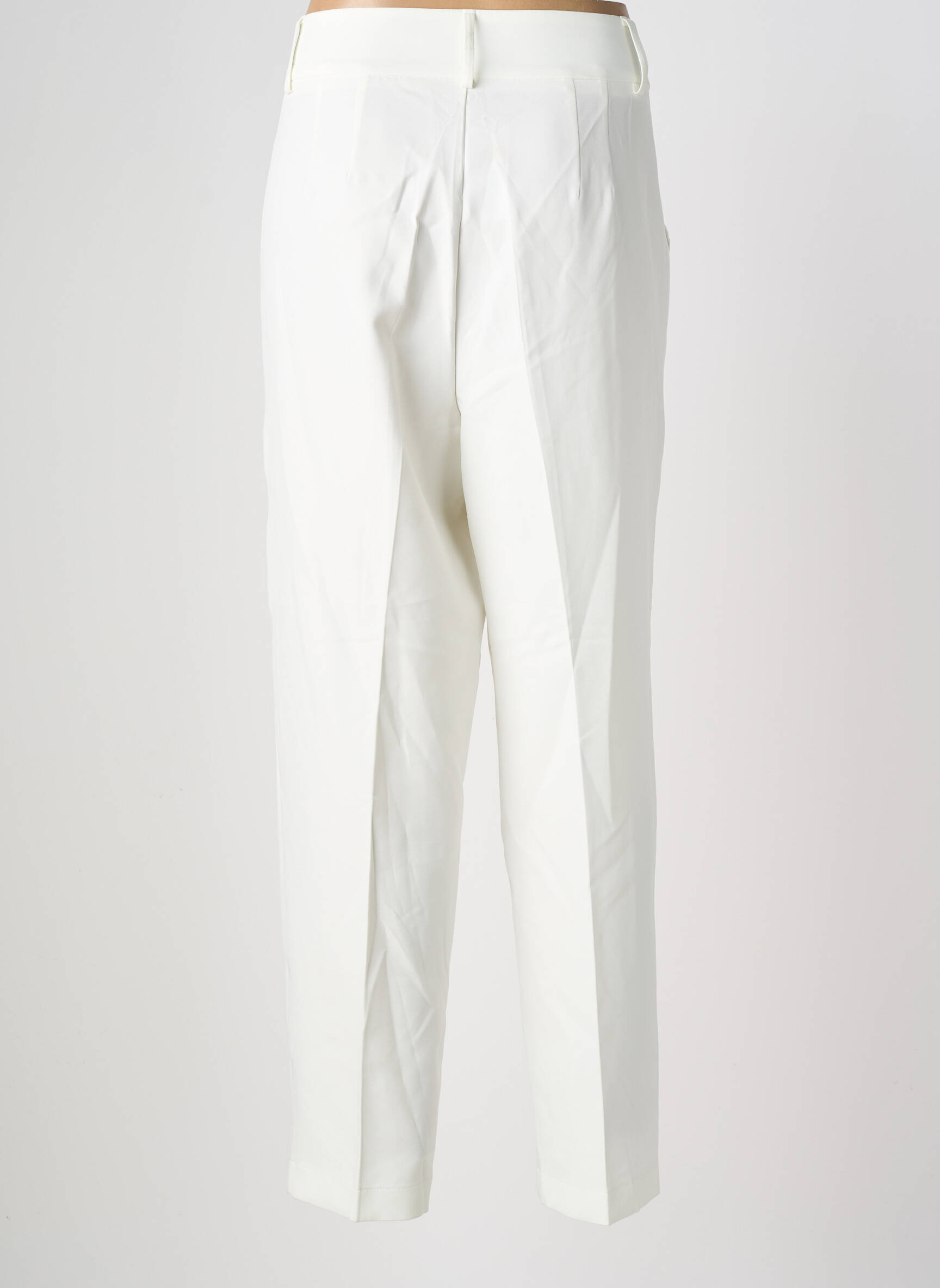 Pantalon 7/8 talie înaltă talie înaltă alb TIFFOSI femeie