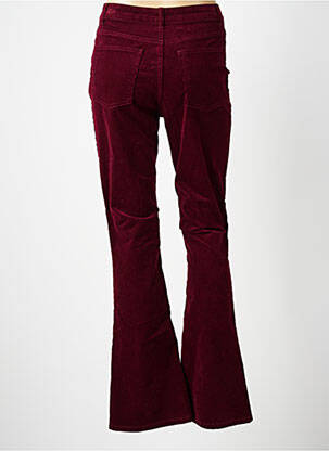 Pantalon evazat elasticitate talie înaltă roșu PIECES femeie