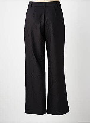 Pantalon larg țesătură poplin talie înaltă negru TIFFOSI femeie