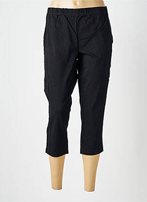 Pantalon trei sferturi elasticitate mărime normală negru ZHENZI femeie