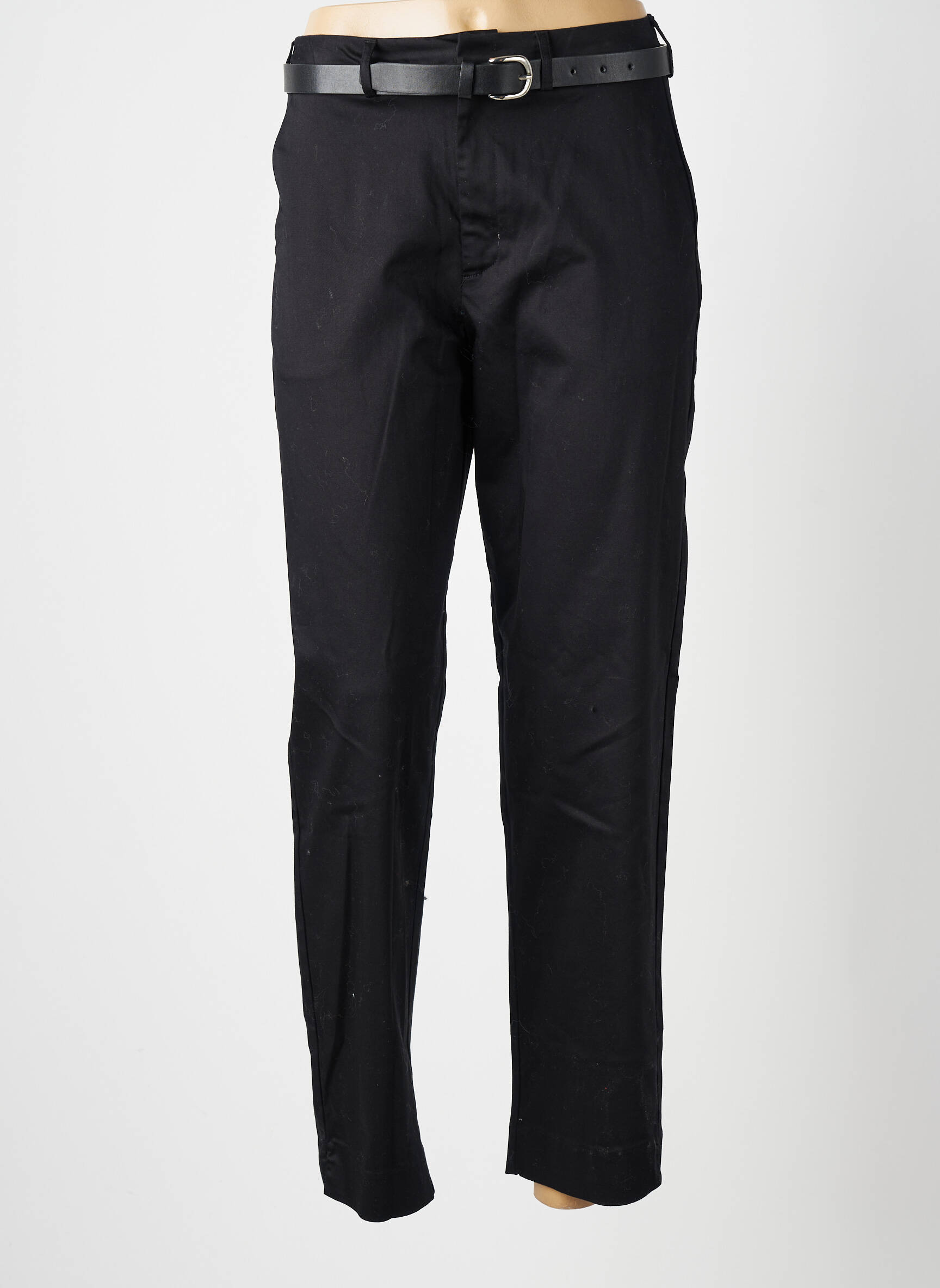 Pantalon 7/8 talie înaltă talie înaltă negru TIFFOSI femeie