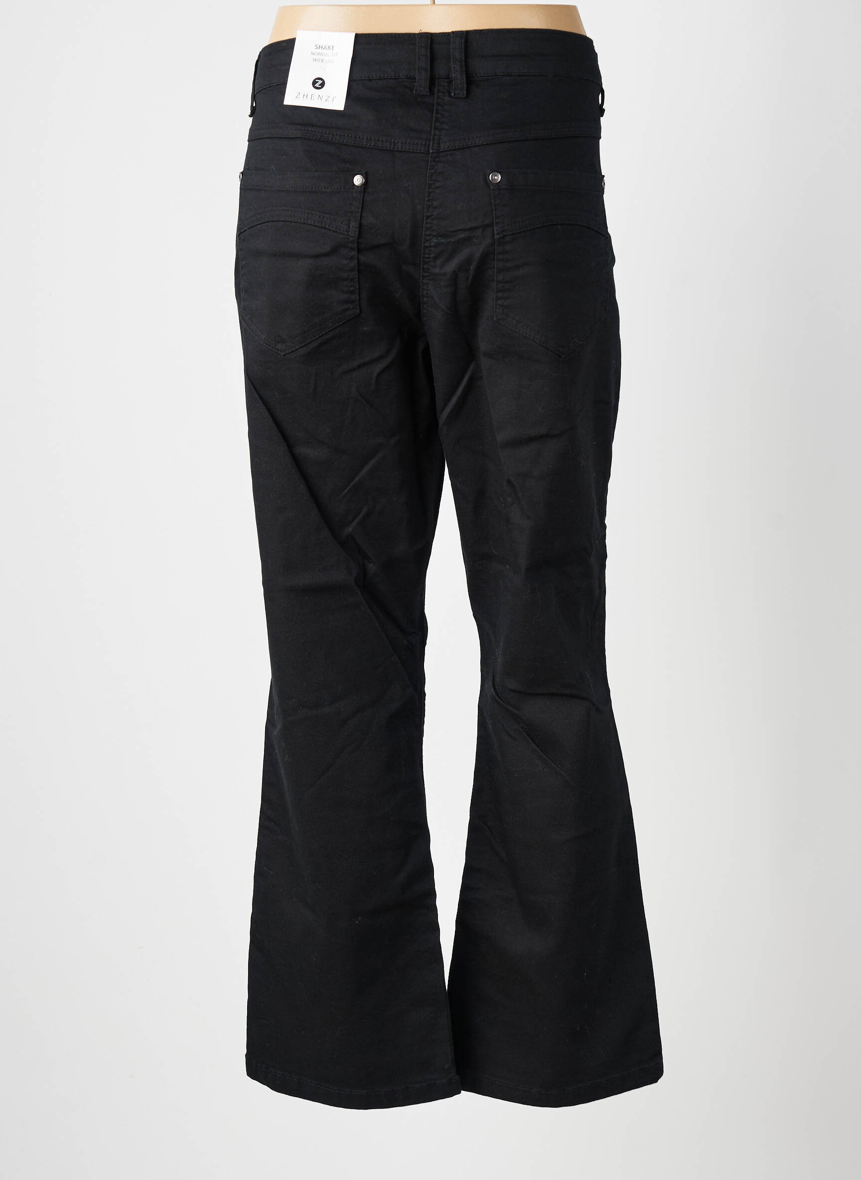 Blugi bootcut mărime normală mărime normală negru ZHENZI femeie