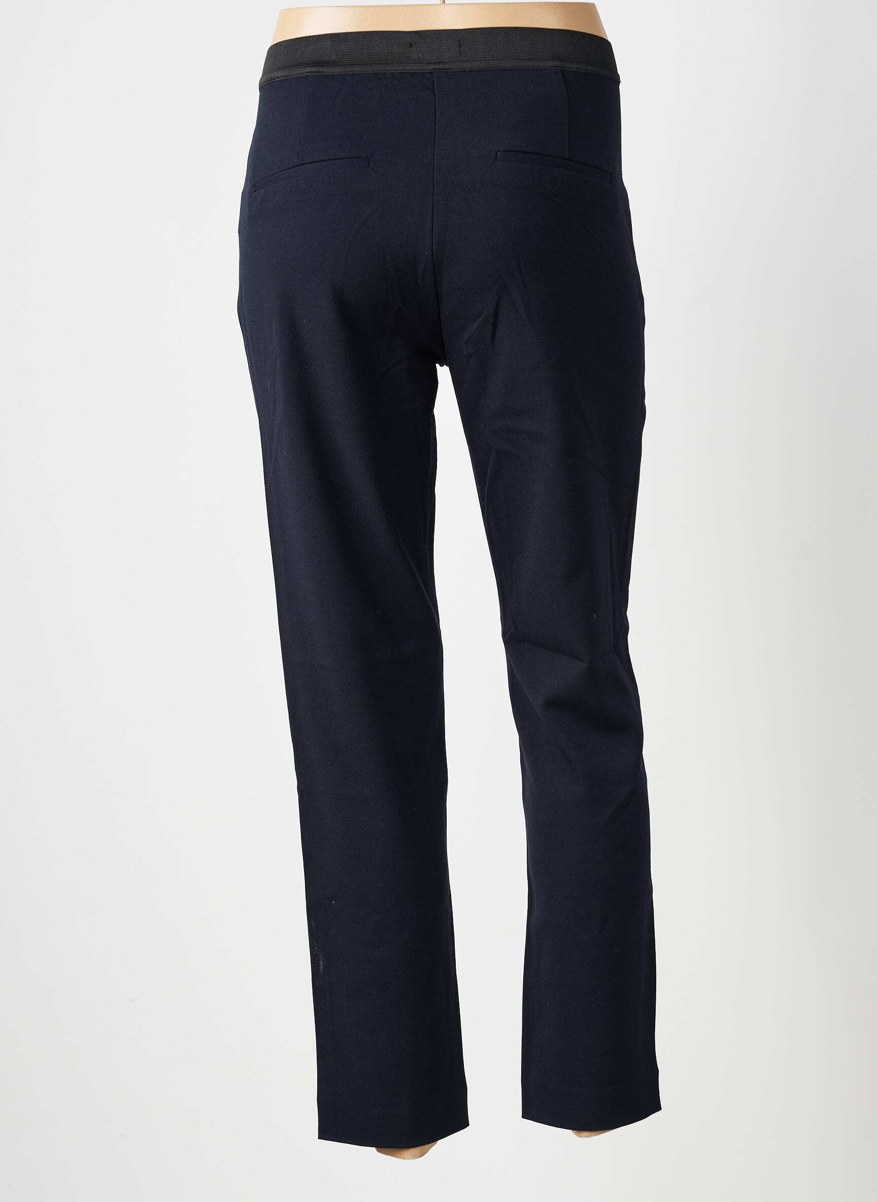 Pantalon chino țesătură poplin mărime normală albastru TIFFOSI femeie