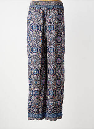 Pantalon drept țesătură poplin mărime normală albastru MOLLY BRACKEN femeie