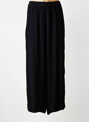 Pantalon larg țesătură crep mărime normală negru KAFFE femeie