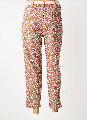 Pantalon 7/8 talie elastică mărime normală portocalie C'EST BEAU LA VIE femeie