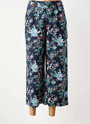 Pantalon 7/8 talie cu cleme mărime normală albastru LILY & ME femeie