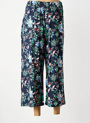 Pantalon 7/8 talie cu cleme mărime normală albastru LILY & ME femeie