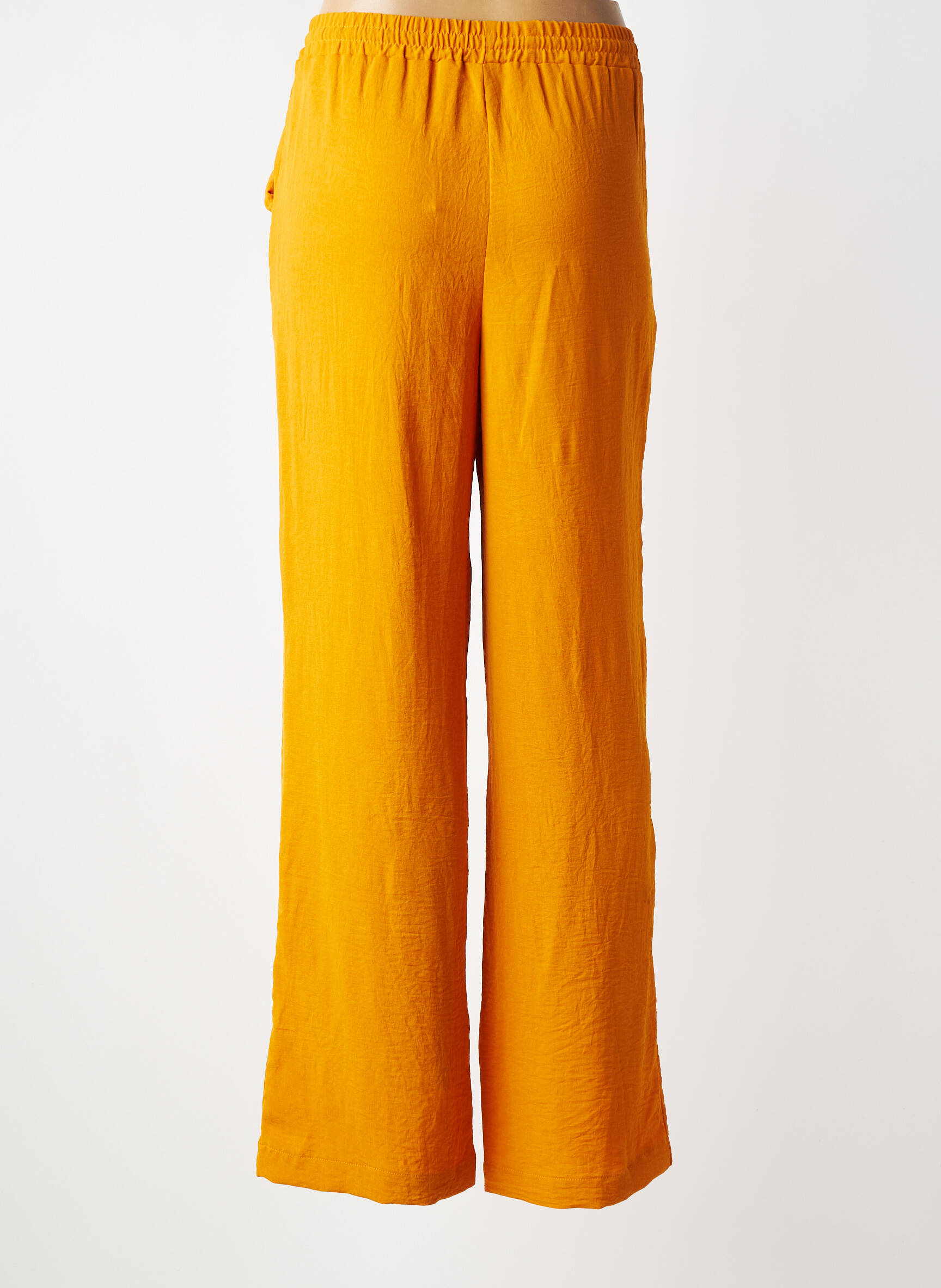 Pantalon larg țesătură crep mărime normală portocalie TIFFOSI femeie