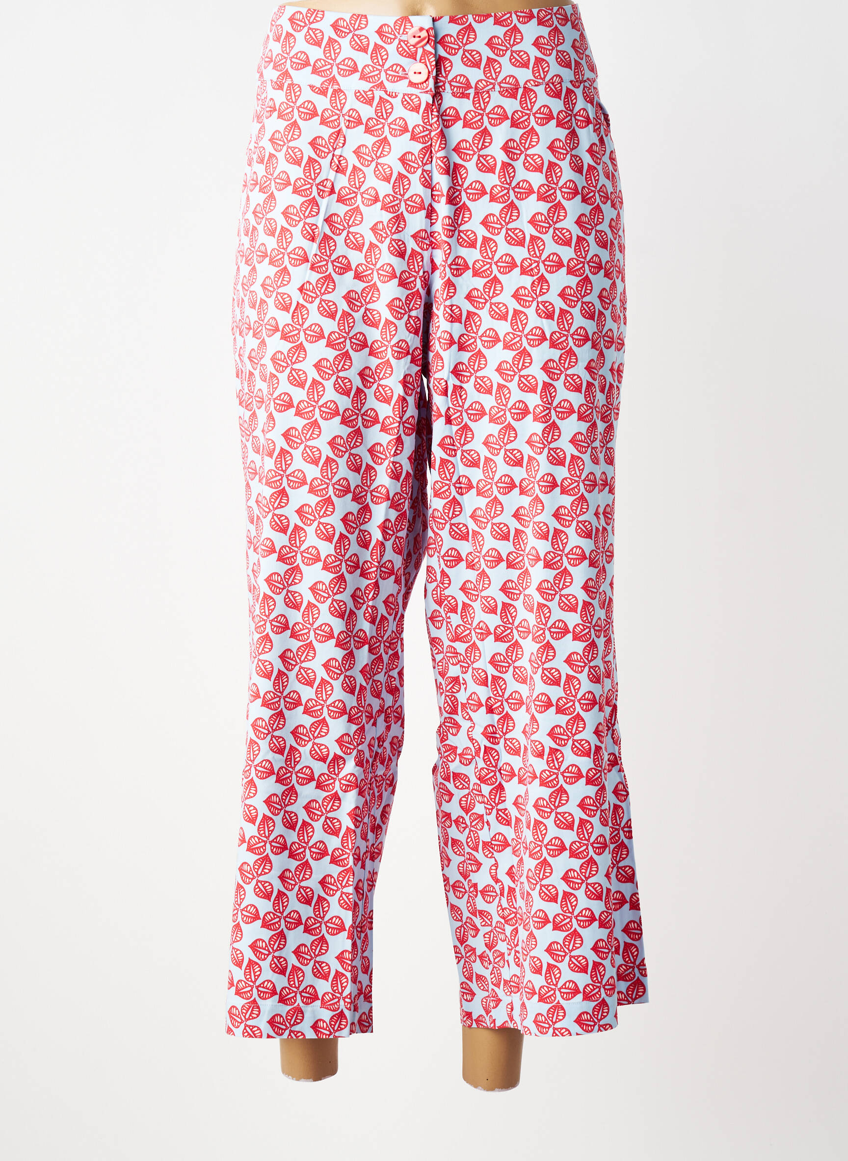 Pantalon 7/8 elasticitate mărime normală roșu ZILCH femeie
