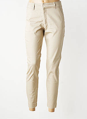 Pantalon slim elasticitate mărime normală bej KAFFE femeie