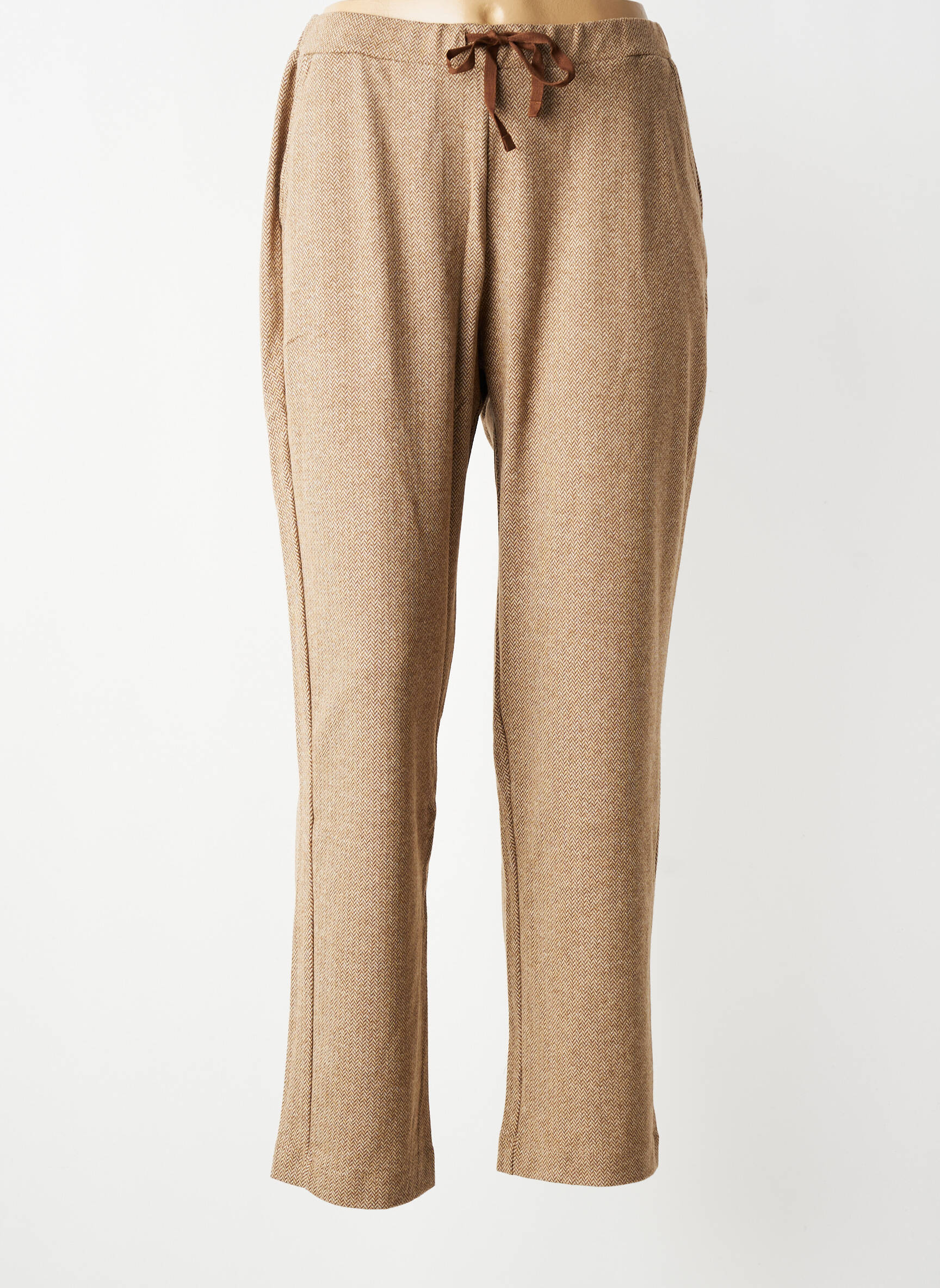 Pantalon drept elasticitate mărime normală bej YERSE femeie