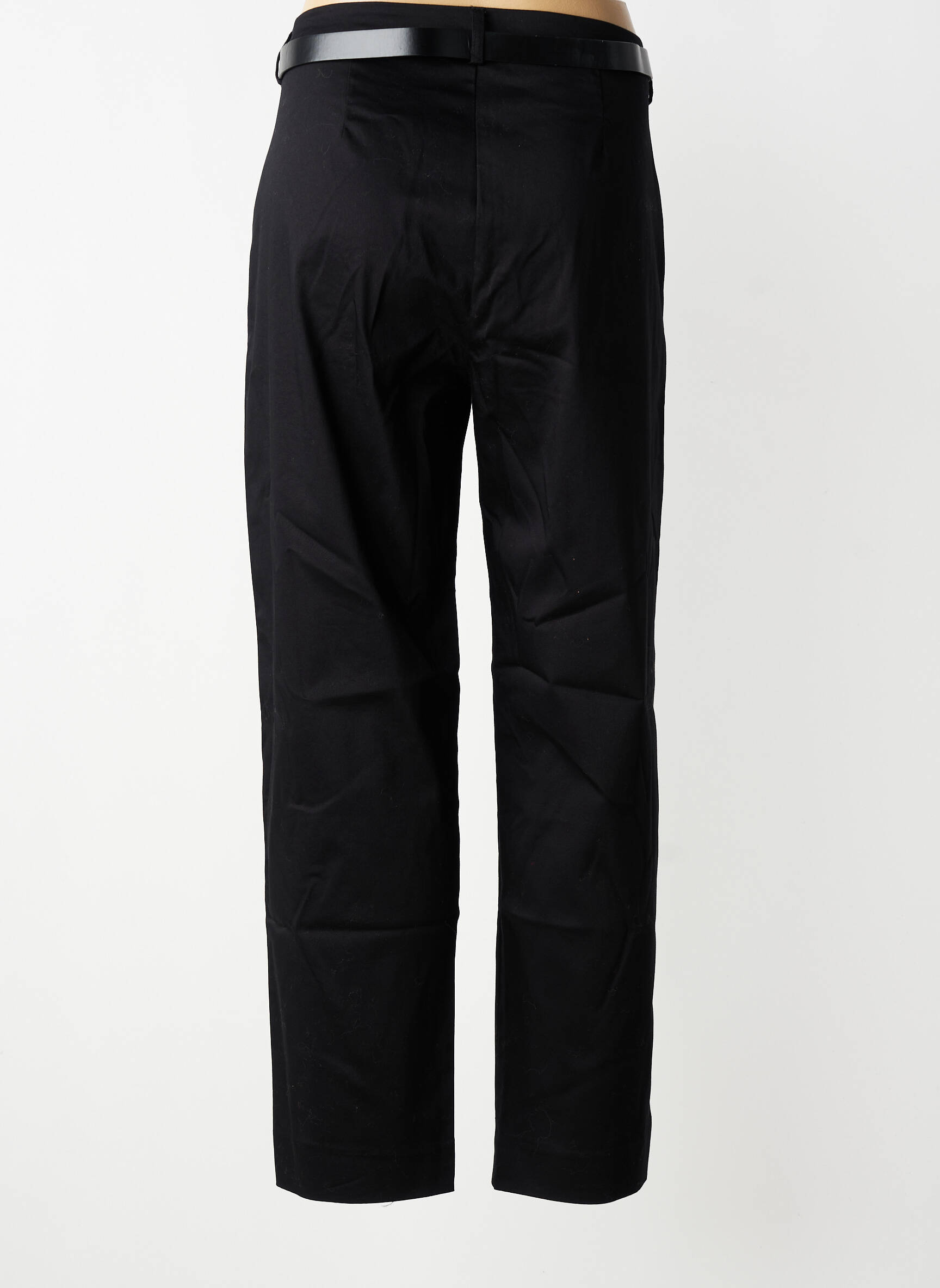 Pantalon drept închidere cu fermoar sub clapetă cu cârlig mărime normală negru TIFFOSI femeie