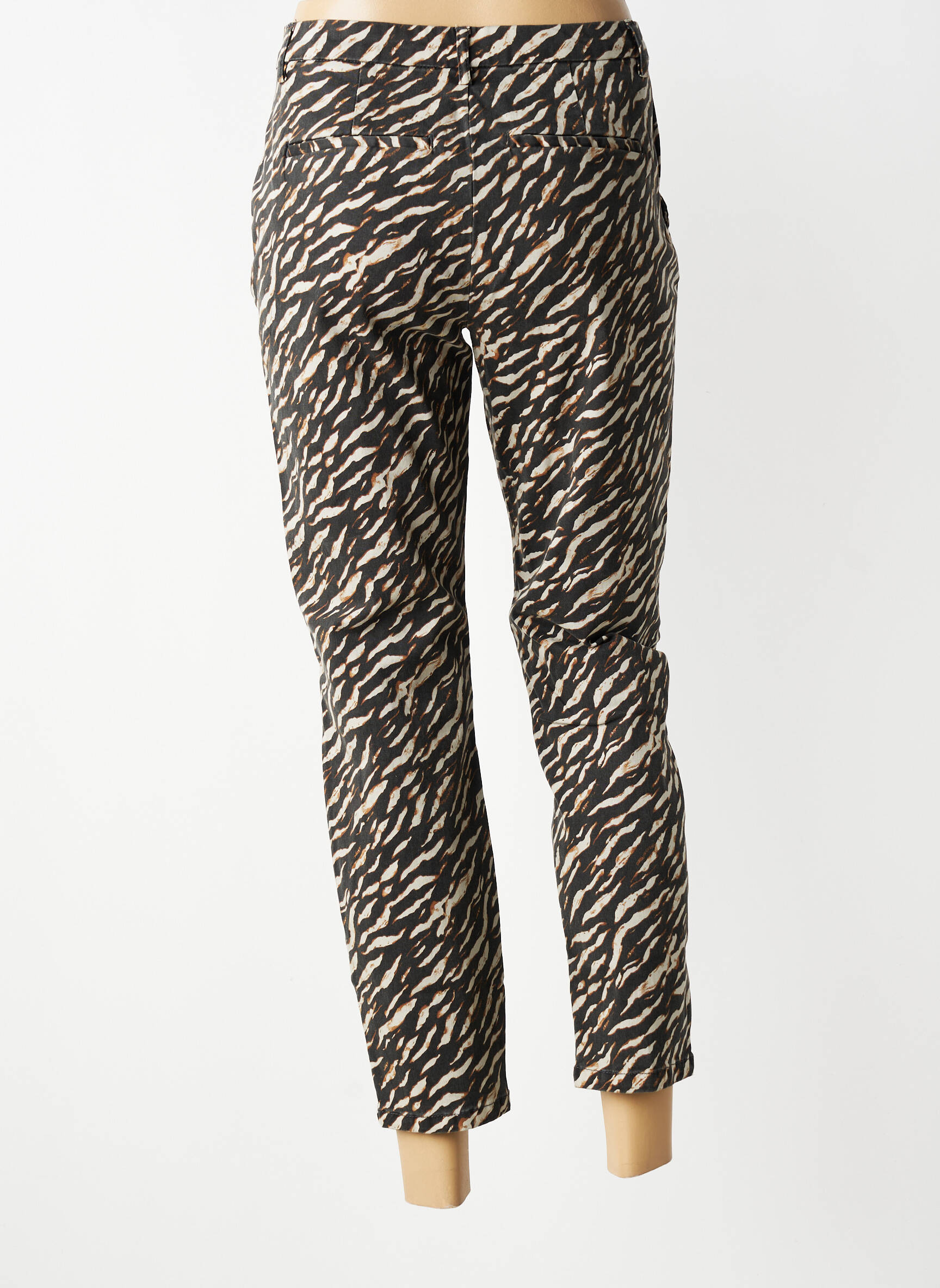 Pantalon slim elasticitate mărime normală maro ONLY femeie