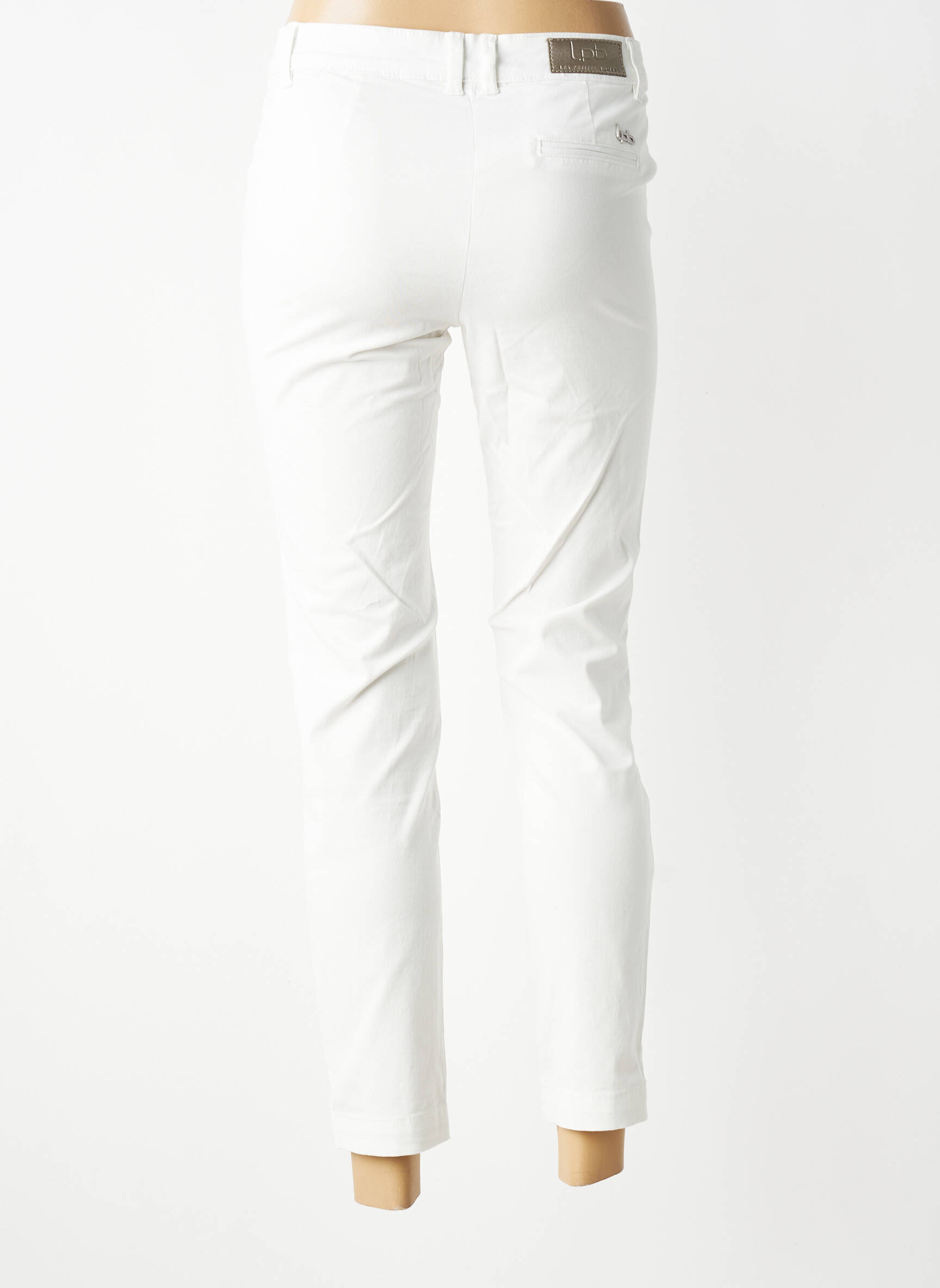 Pantalon slim elasticitate mărime normală alb LPB LES PETITES BOMBES  femeie