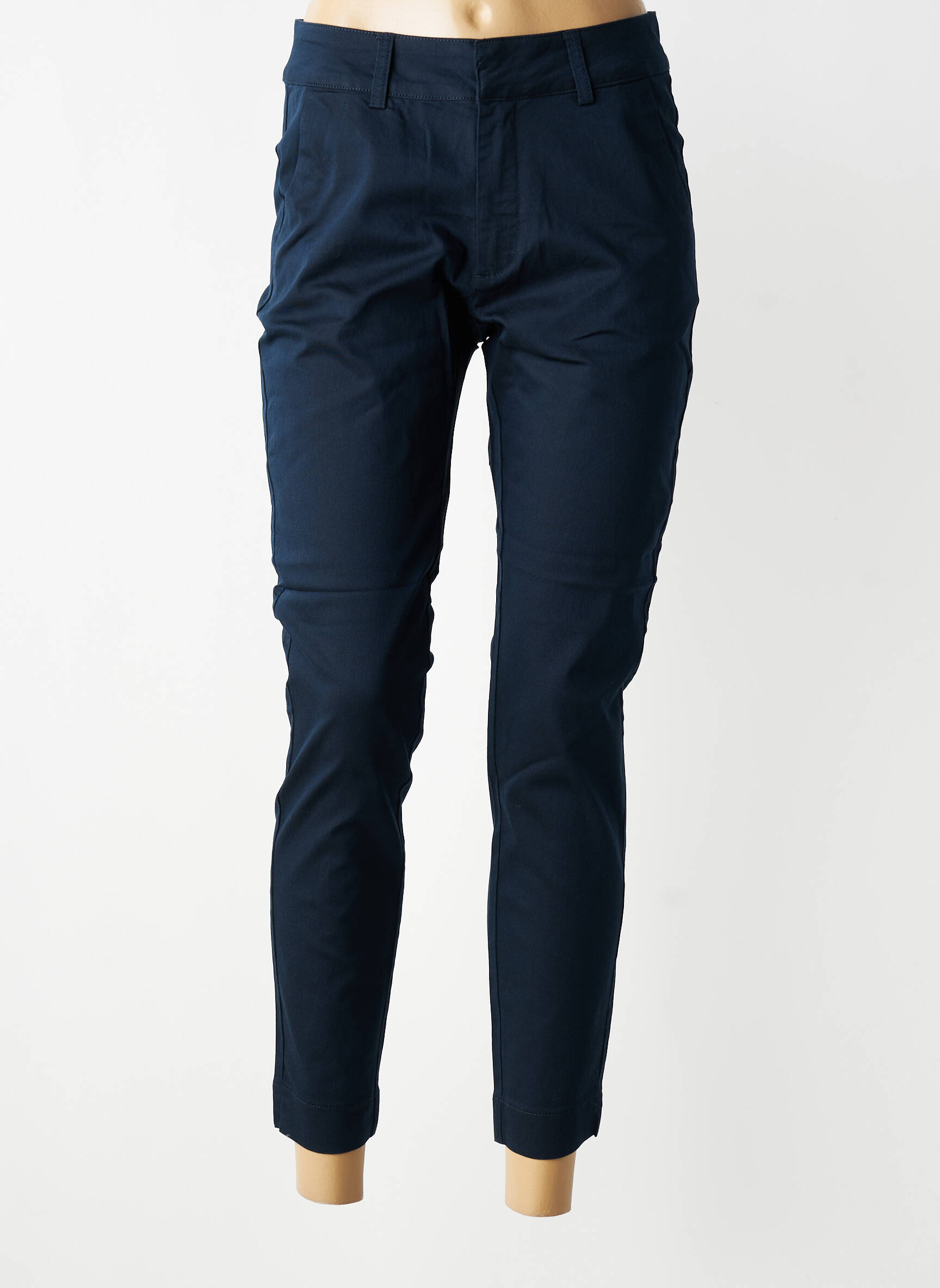 Pantalon slim elasticitate mărime normală albastru KAFFE femeie