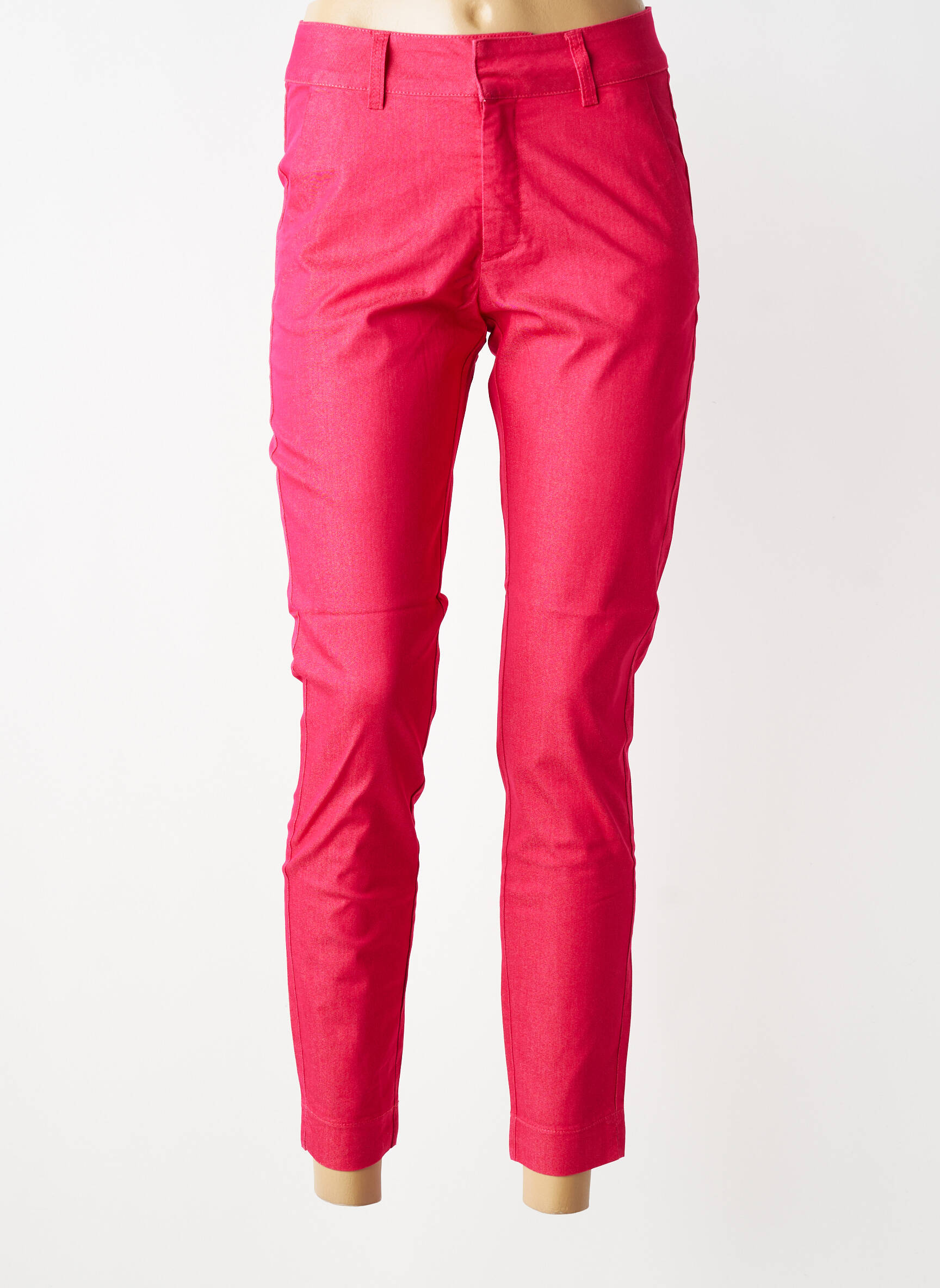 Pantalon slim elasticitate mărime normală roz KAFFE femeie