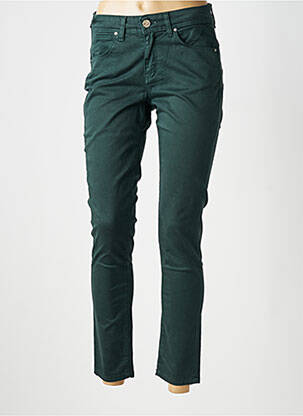 Pantalon slim țesătură poplin mărime normală verde NOIR'N'BLEU femeie