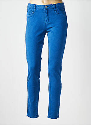 Pantalon slim elasticitate mărime normală albastru C'EST BEAU LA VIE femeie