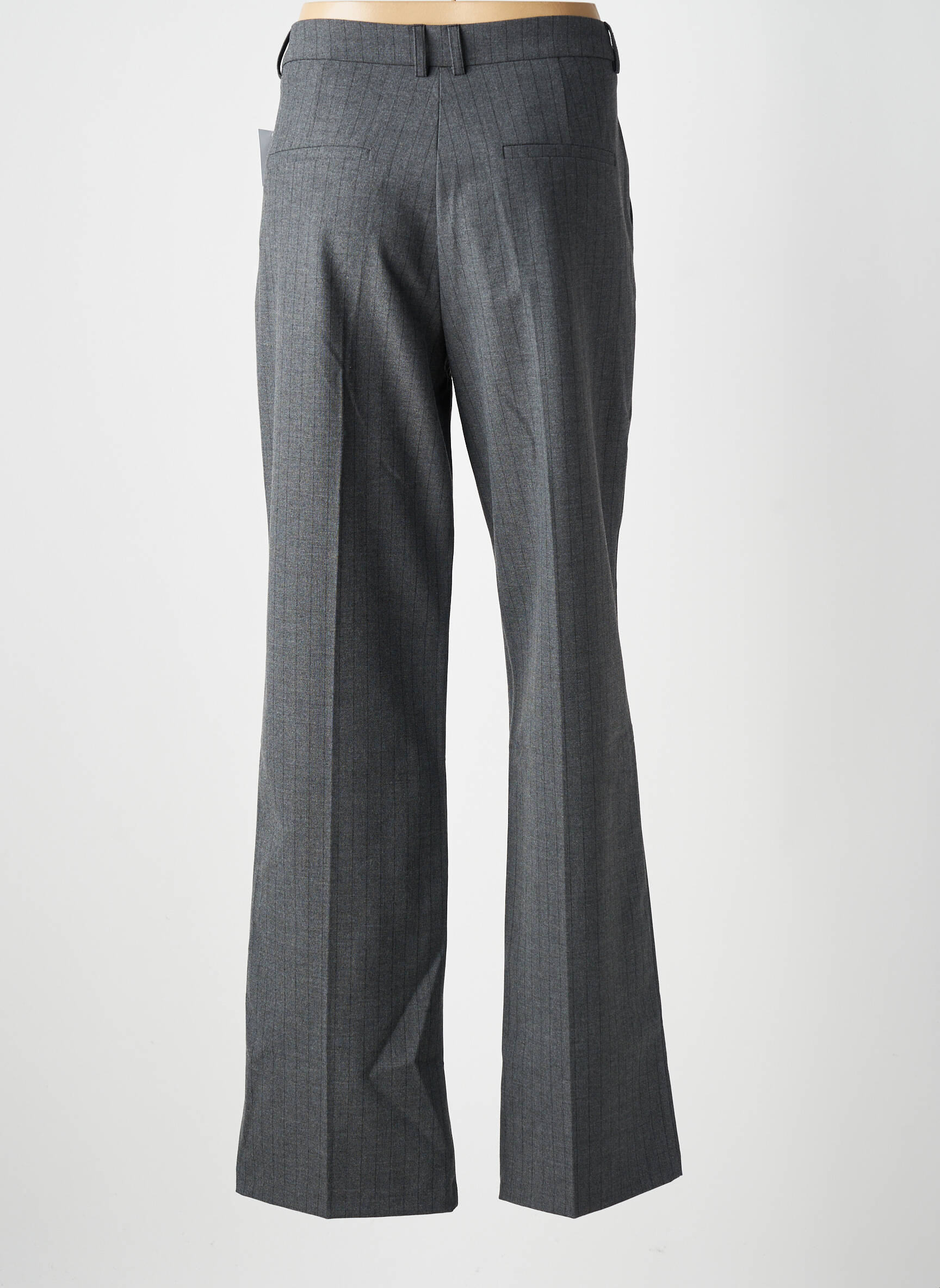 Pantalon drept elasticitate mărime normală gri MORGAN femeie