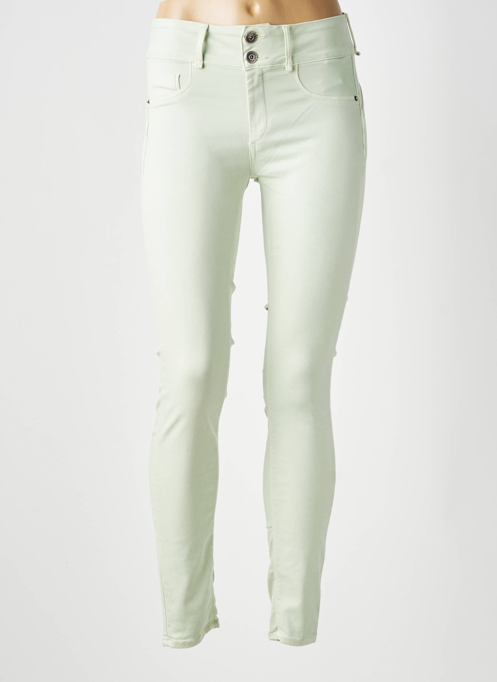 Pantalon slim elasticitate mărime normală verde ONE SIZE FILTS ALL femeie