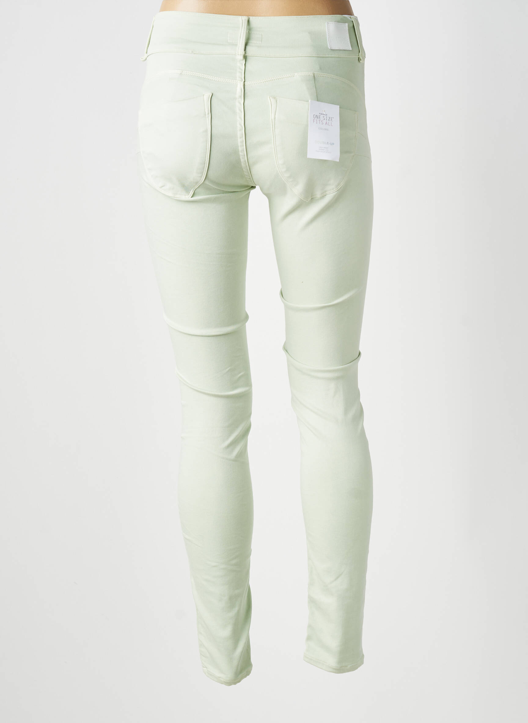 Pantalon slim elasticitate mărime normală verde ONE SIZE FILTS ALL femeie